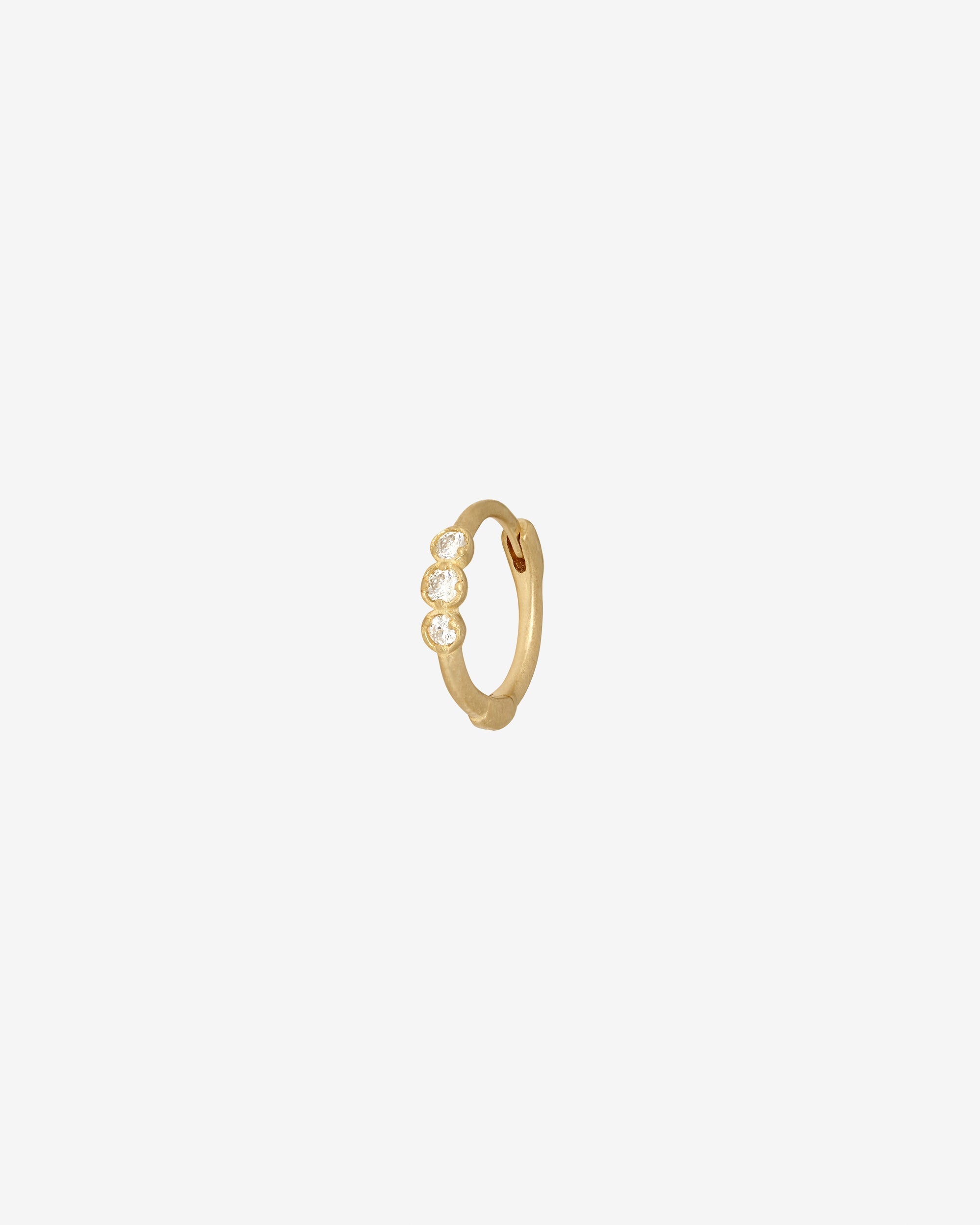 Vesper Single Huggie Diamond Solid Gold