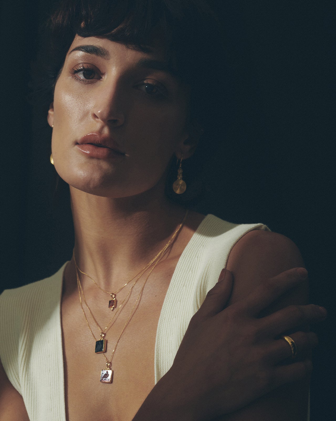 Anu Eagle Necklace Carnelian Solid Gold