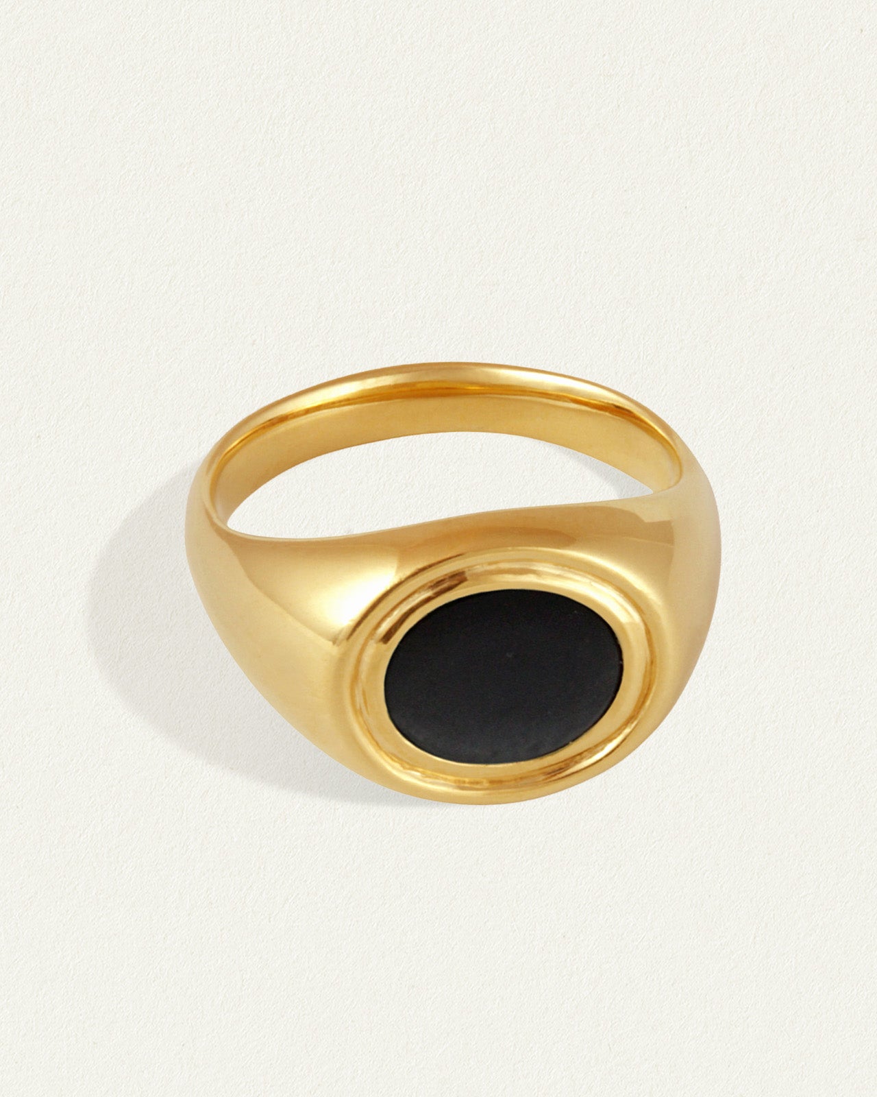 Kosmos Ring Onyx Gold Vermeil – Temple of the Sun US