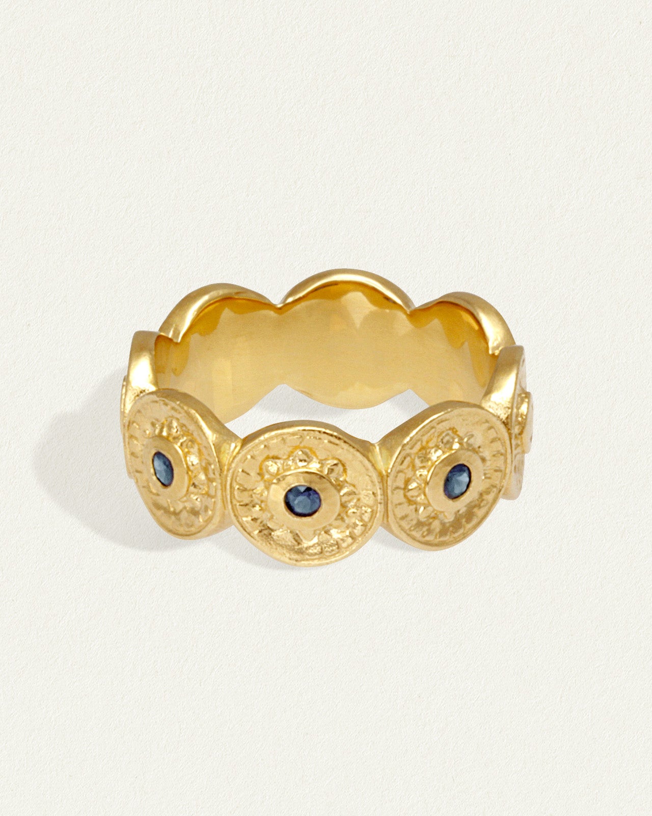 Vesta Ring Gold Vermeil – Temple of the Sun US