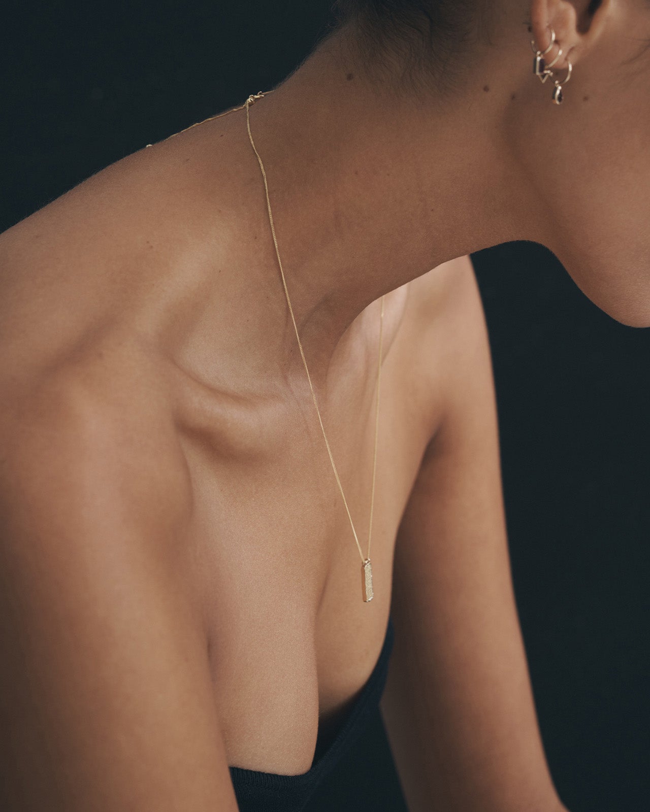 Temple of the Sun Gemini Necklace Solid Gold