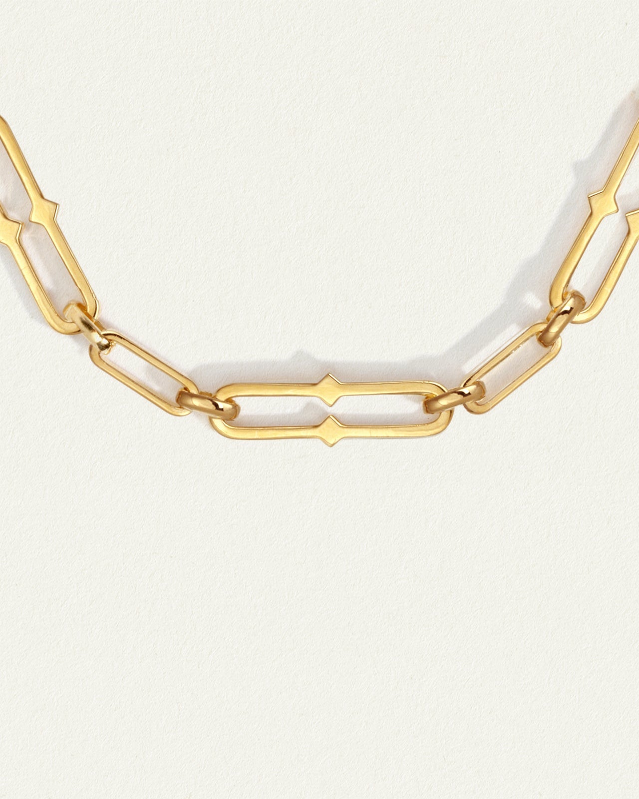 Oval Link Chain Necklace- Gold Vermeil