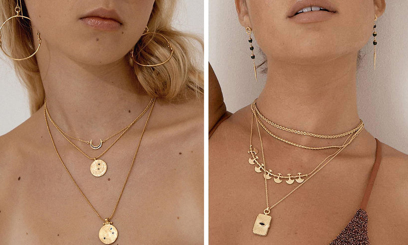 How to layer necklaces