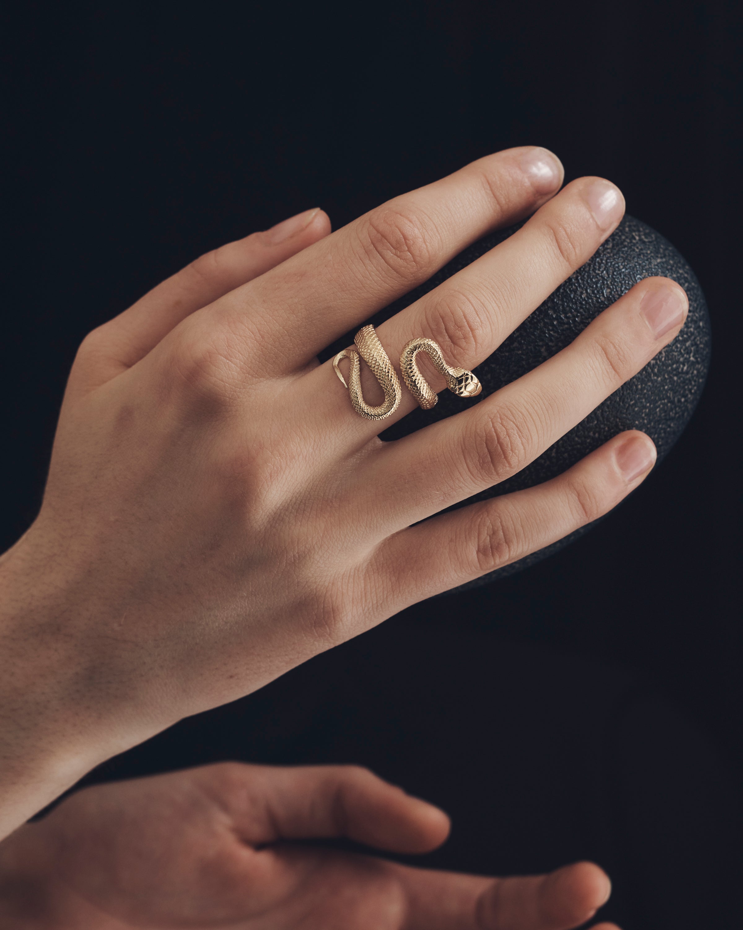 Serpent Ring Gold Vermeil