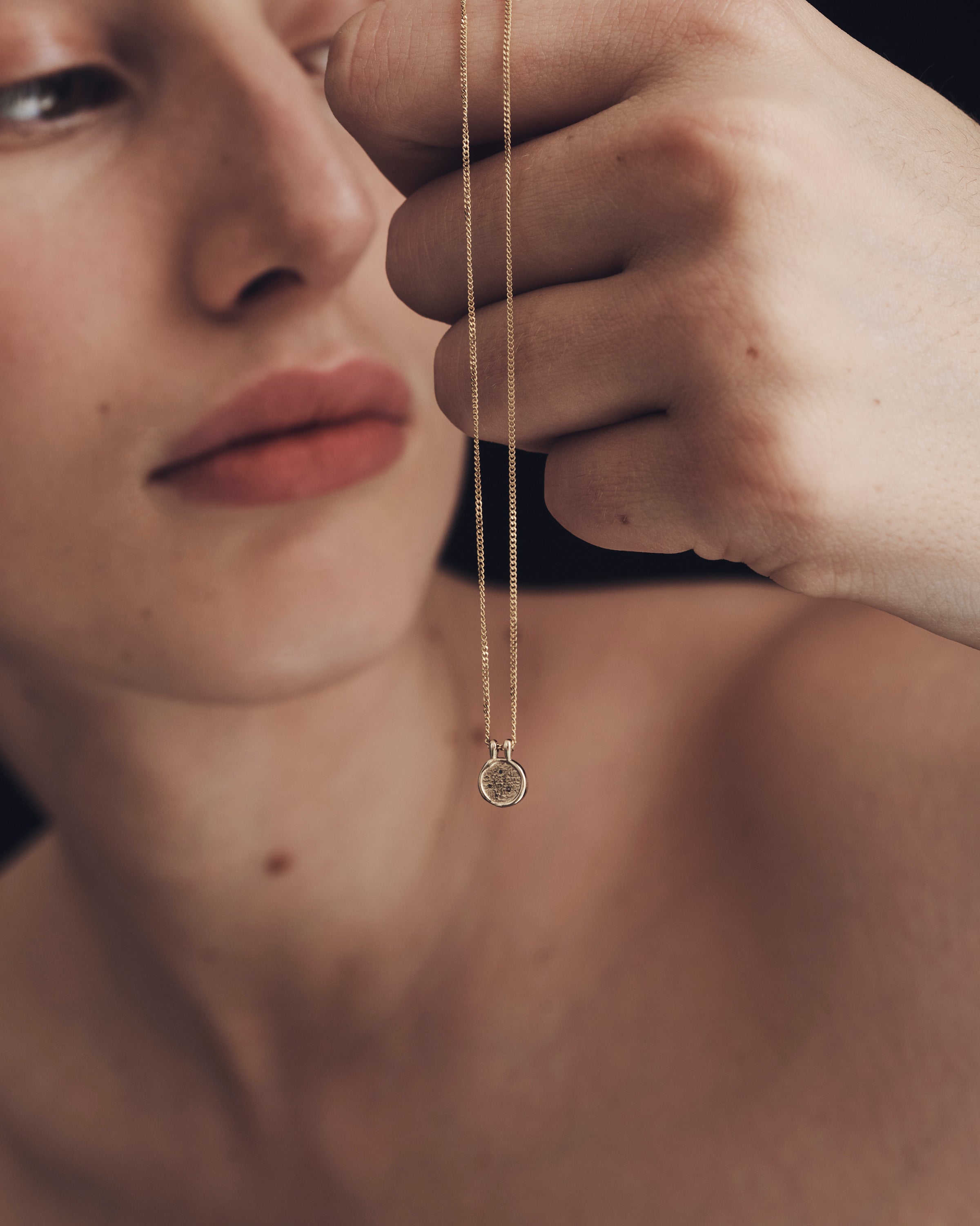 Kasia Coin Necklace Solid Gold