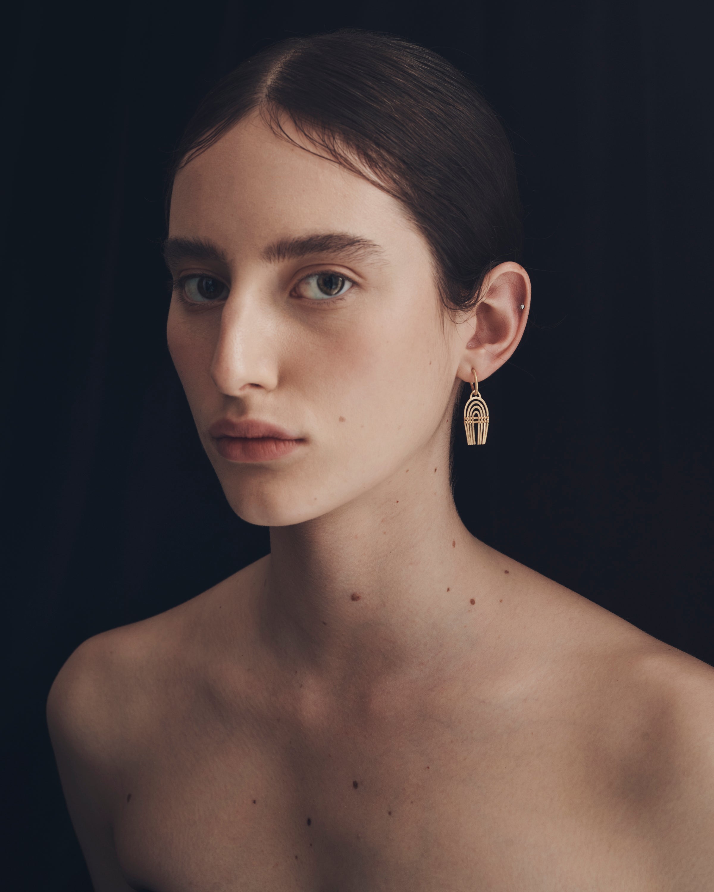 Mena Earrings Gold Vermeil