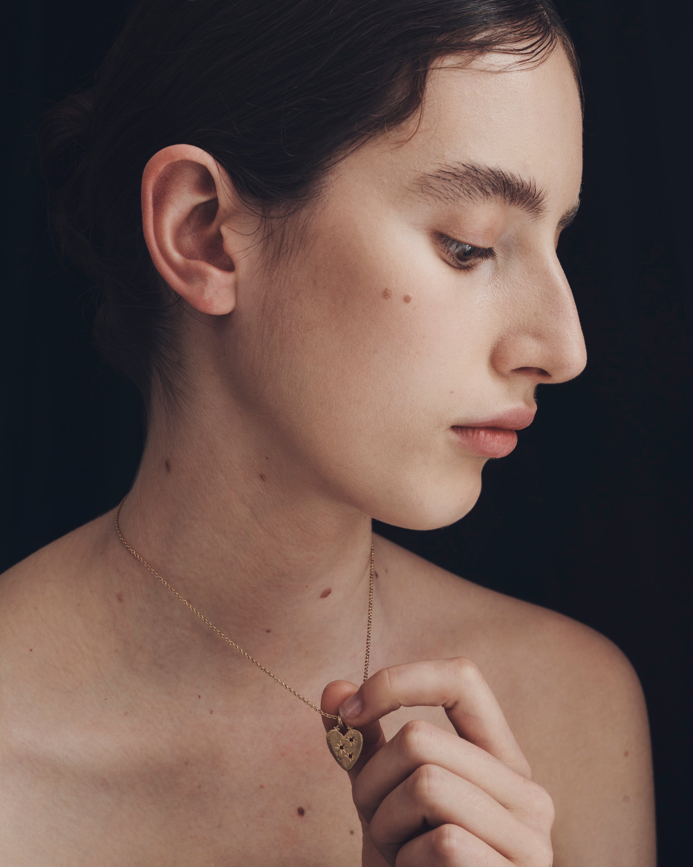 Etti Necklace Ruby Gold Vermeil