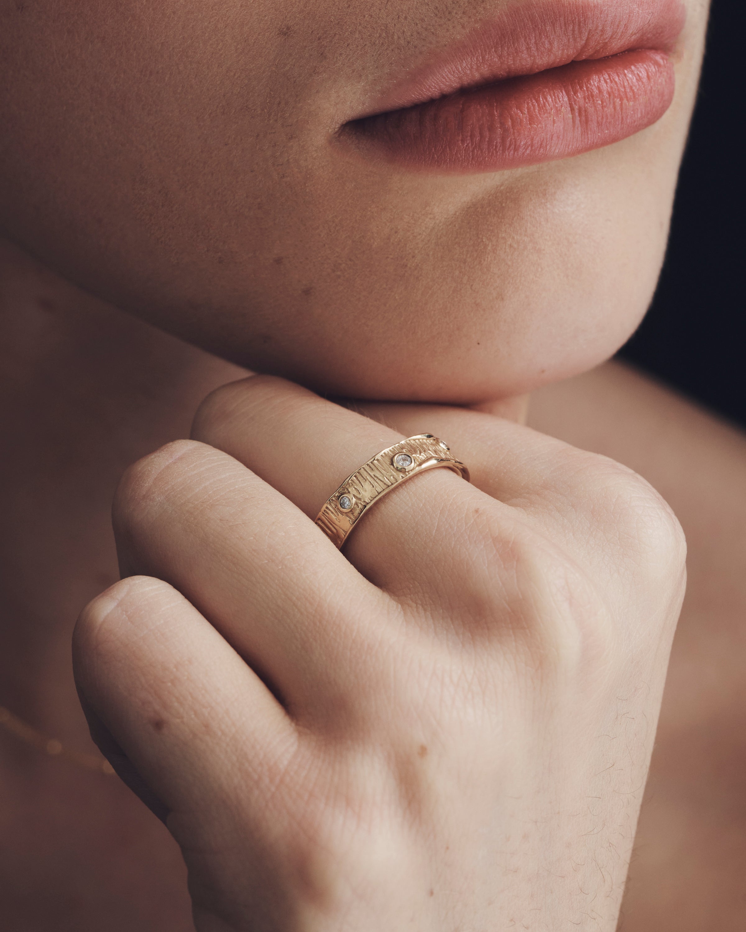 Aion Ring Diamond Solid Gold