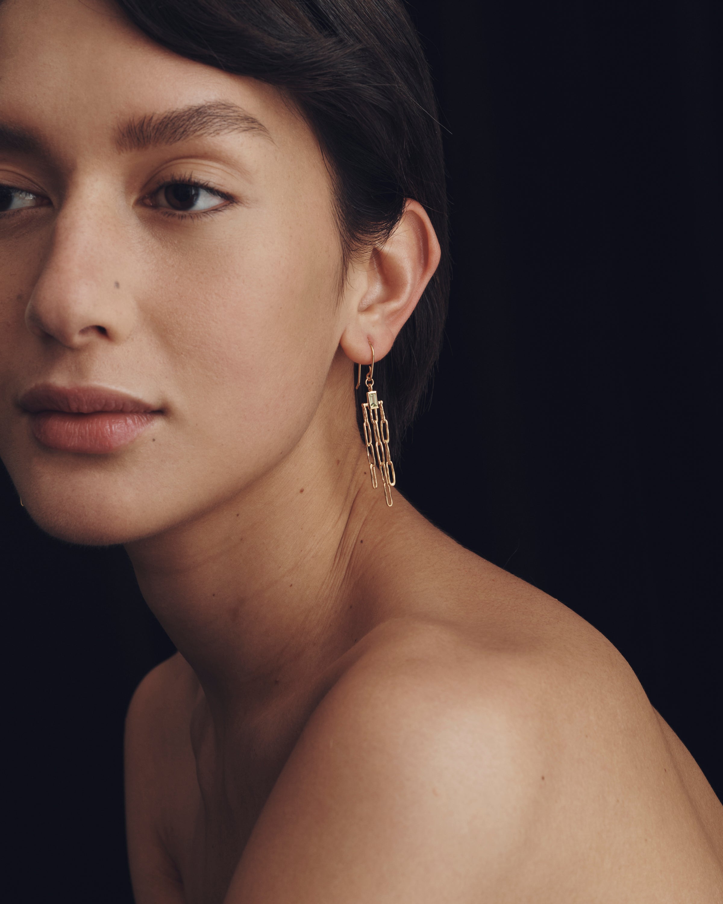 Olea Earrings Gold Vermeil