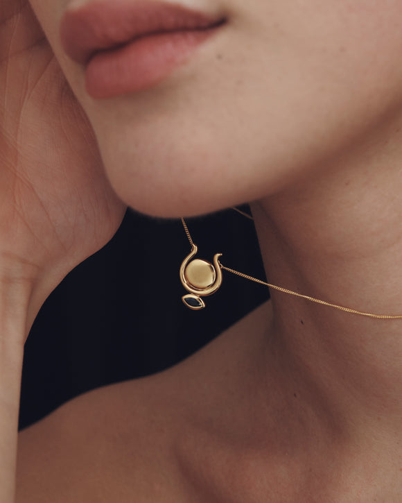 Hathor Necklace Gold Vermeil