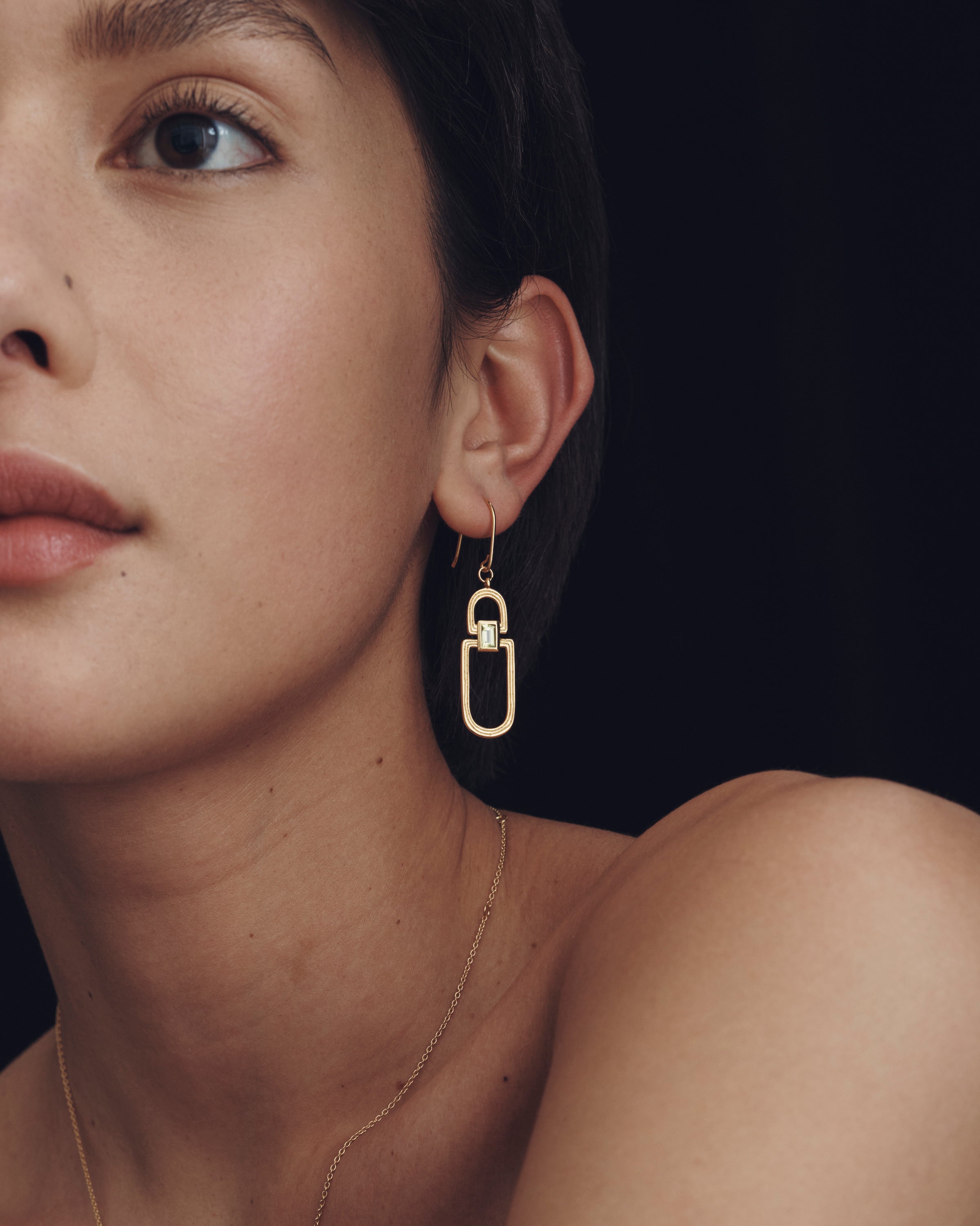 Vault Earrings Gold Vermeil