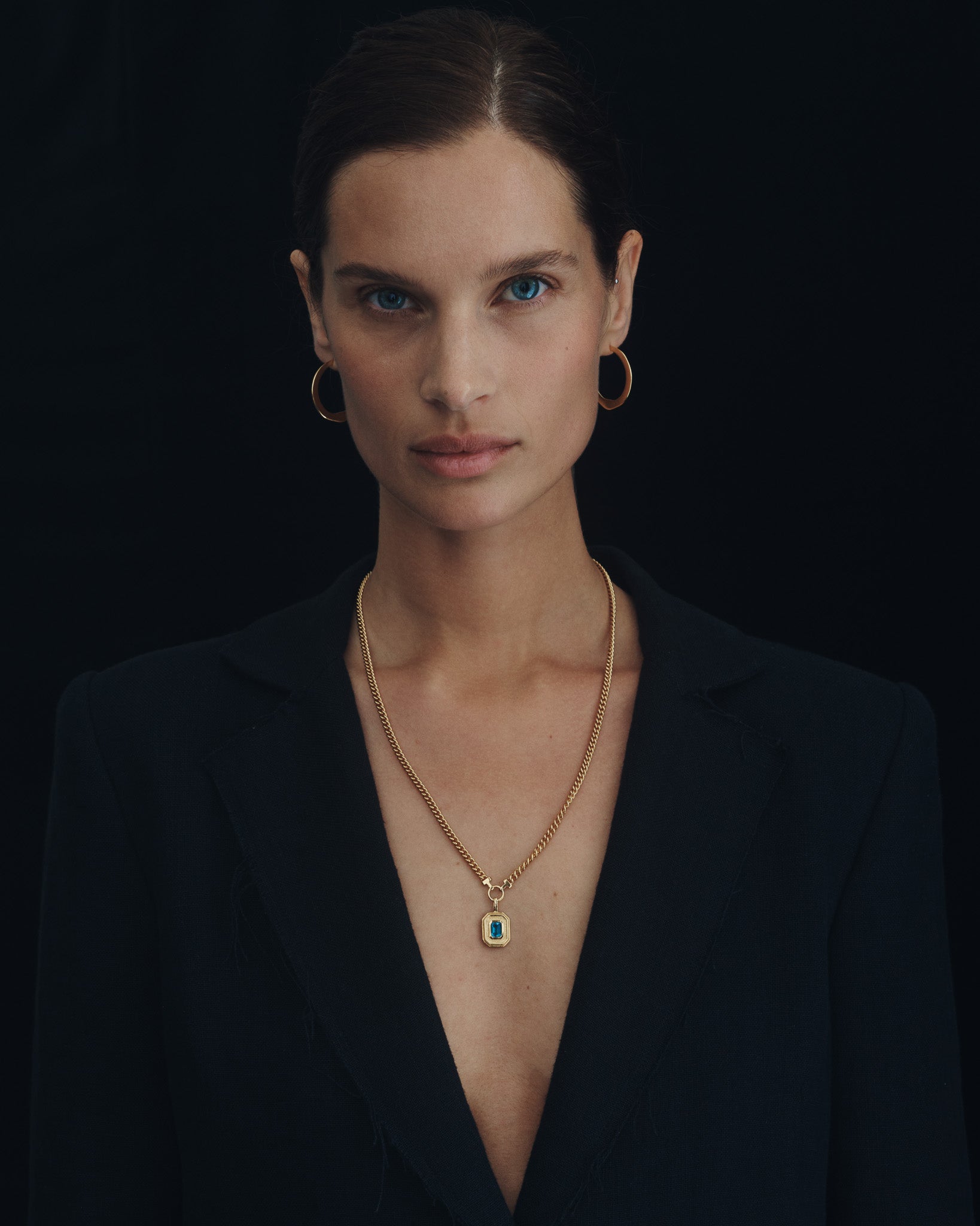 Byzantine Necklace Topaz Gold Vermeil