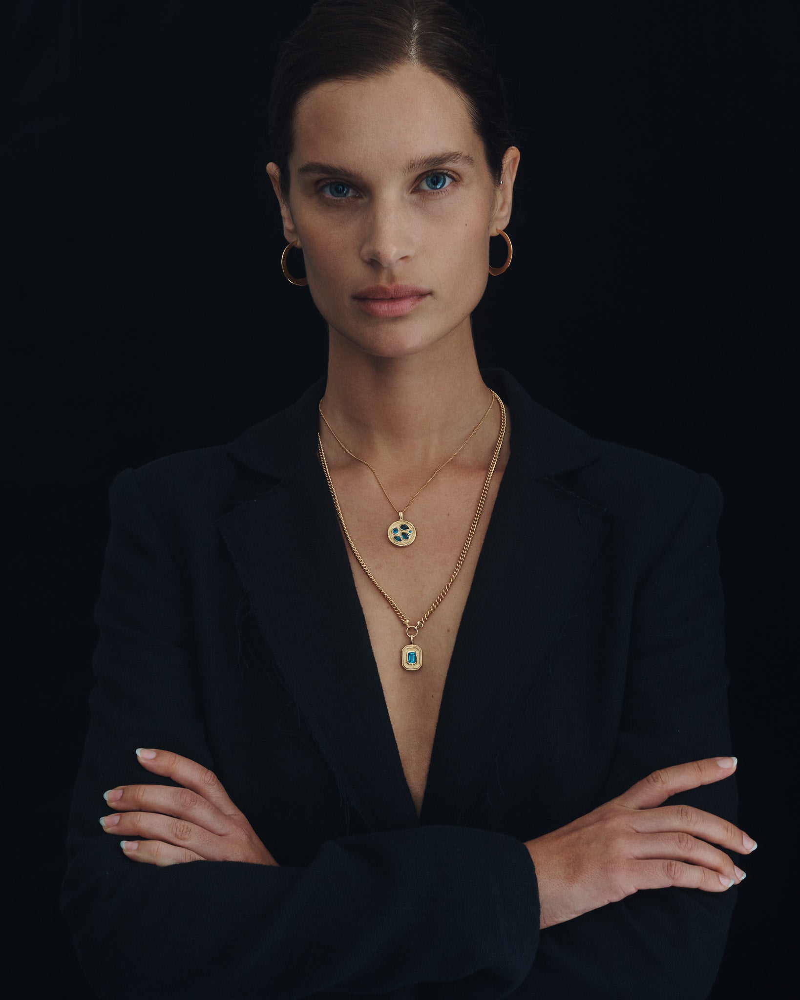 Byzantine Necklace Topaz Gold Vermeil