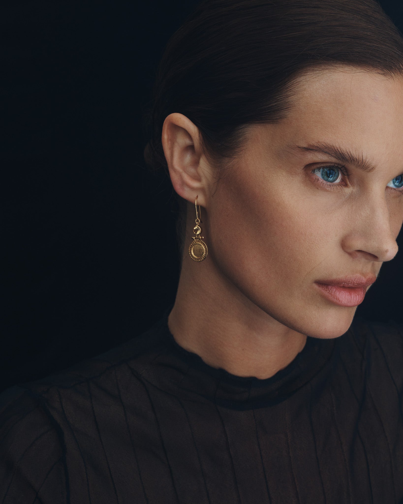 Solar Earrings Gold Vermeil