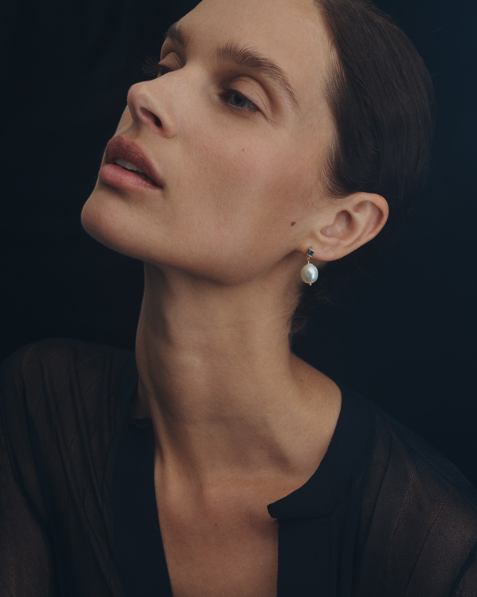 Lulu Earrings Pearl Gold Vermeil