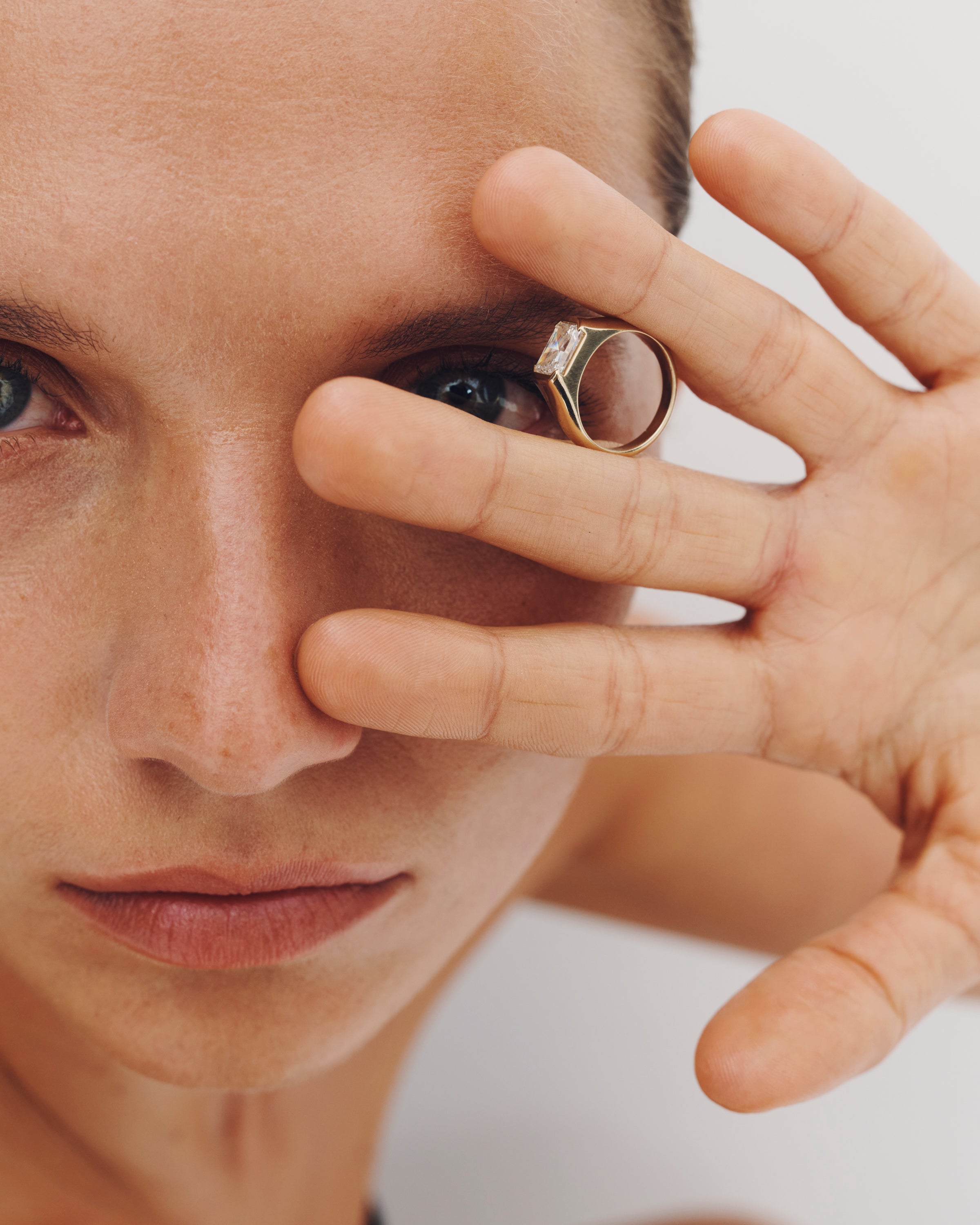 Lucca Ring Diamond Solid Gold