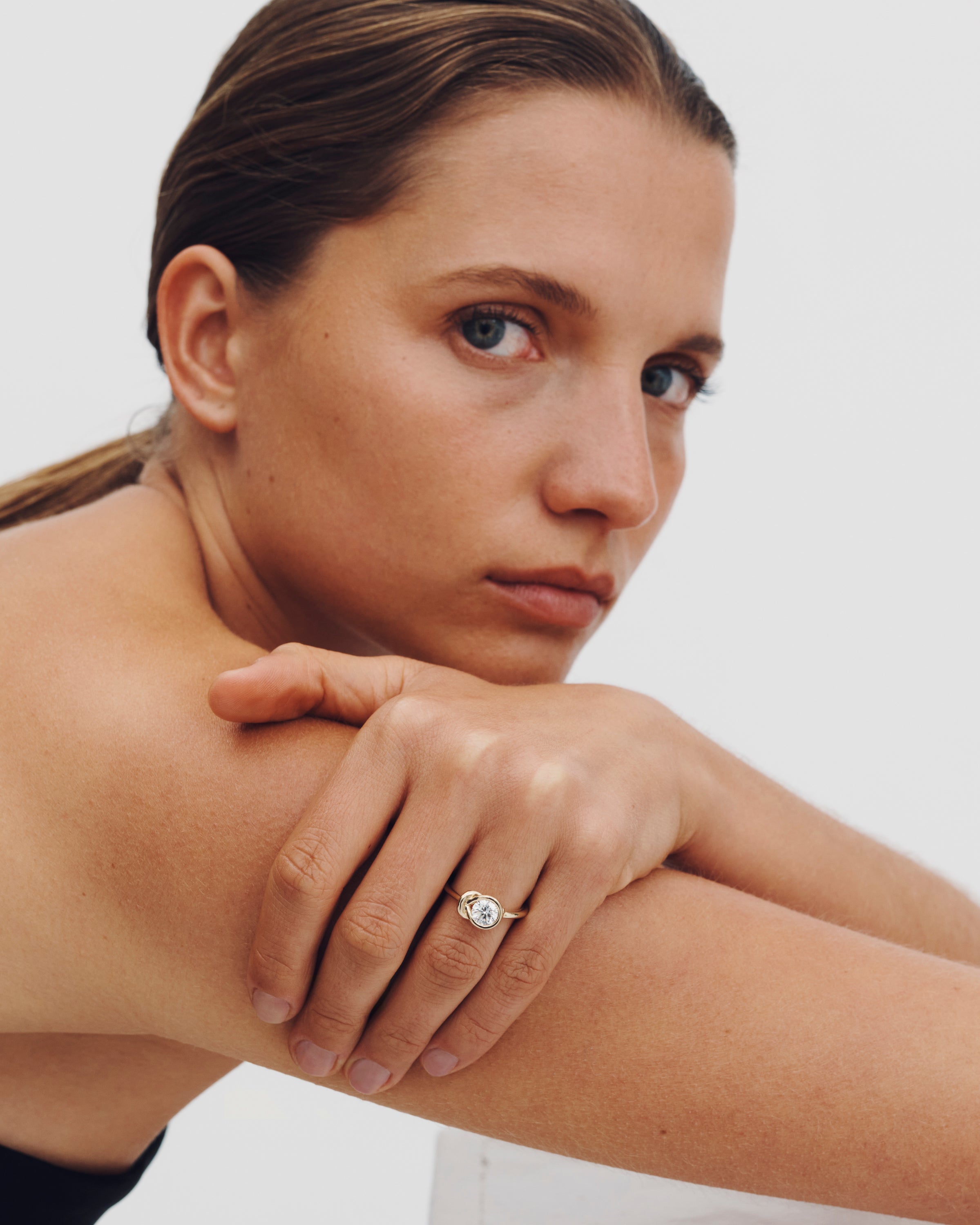 Ahava Ring Diamond Solid Gold