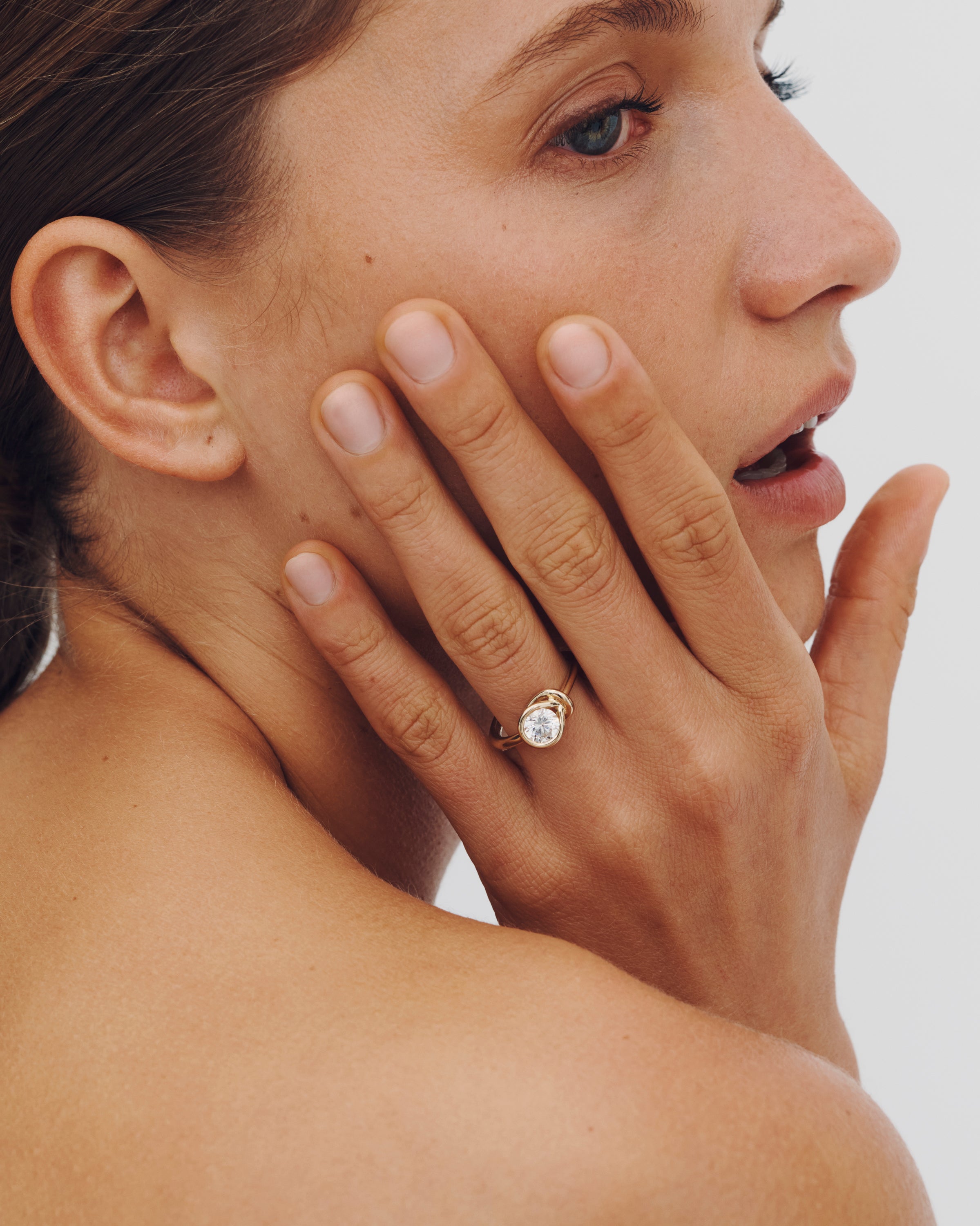 Ahava Ring Diamond Solid Gold