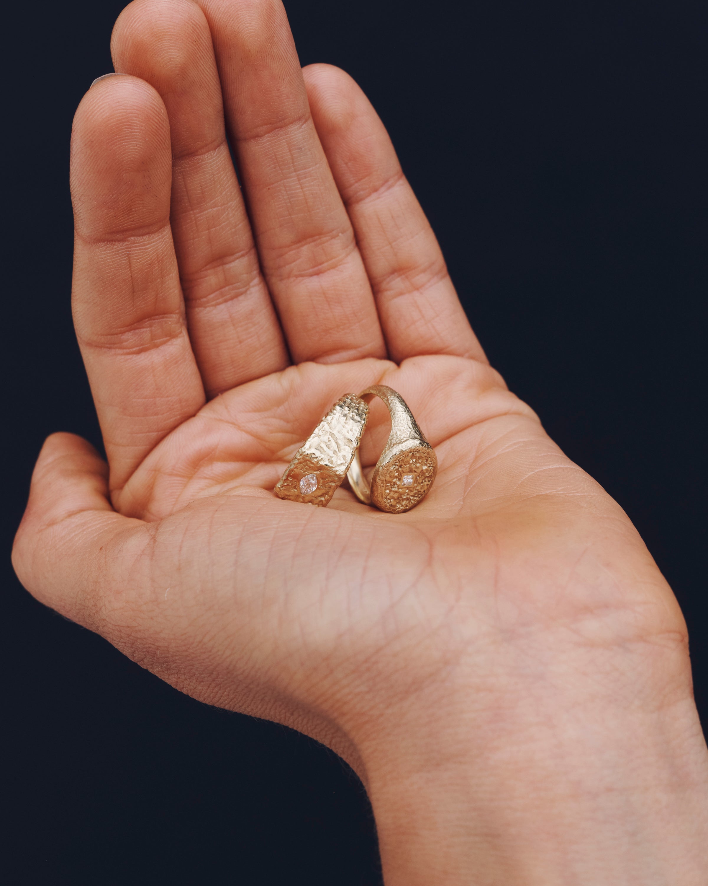 Malta Ring Diamond Solid Gold