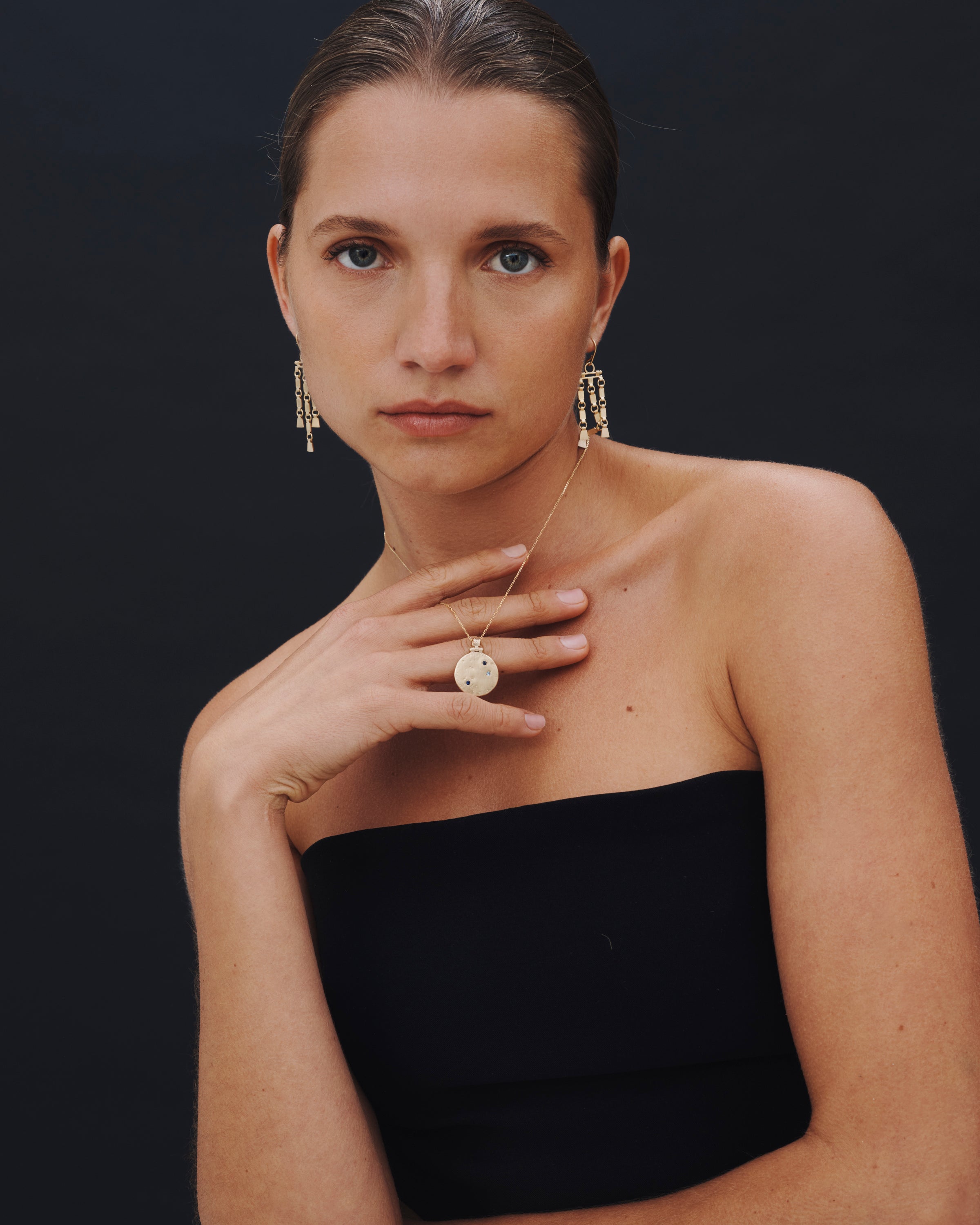 Sharni Earrings Gold Vermeil