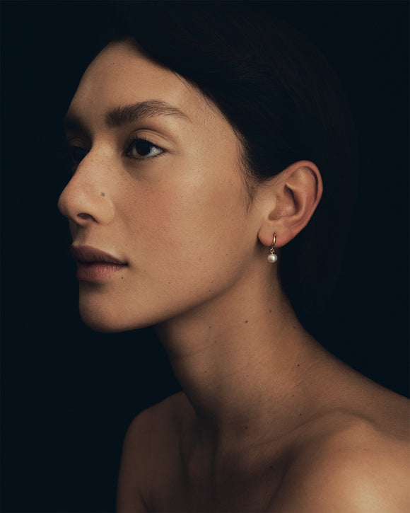 Pure By Nat Alba Post Earrings 45959 - Gold main image 1