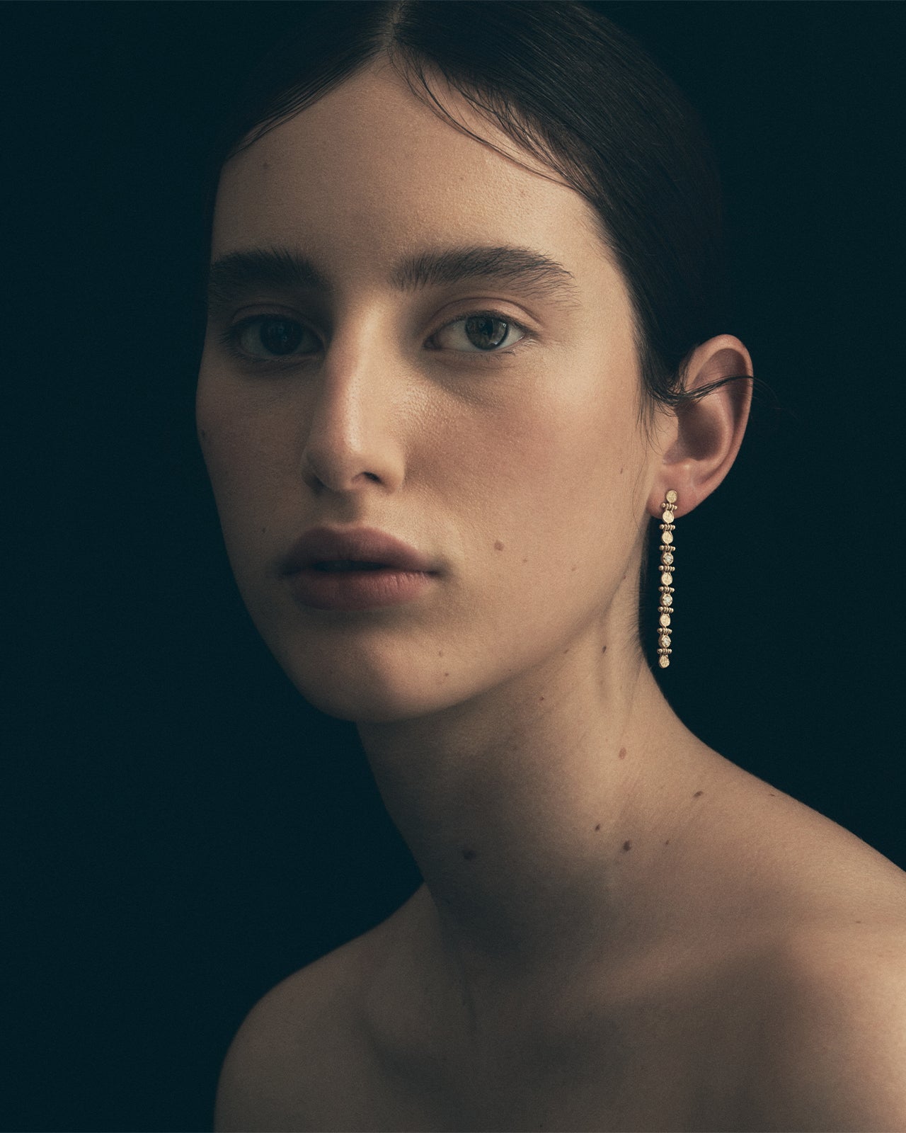 Asteria Earrings Diamond Solid Gold