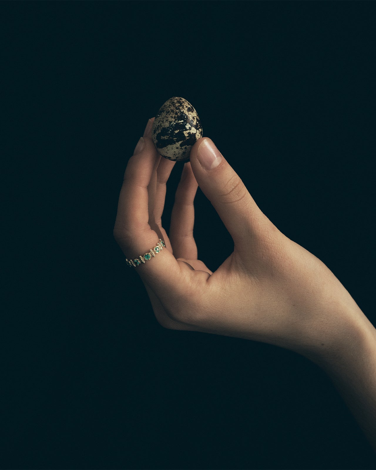 Asteria Eternity Emerald Ring Solid Gold