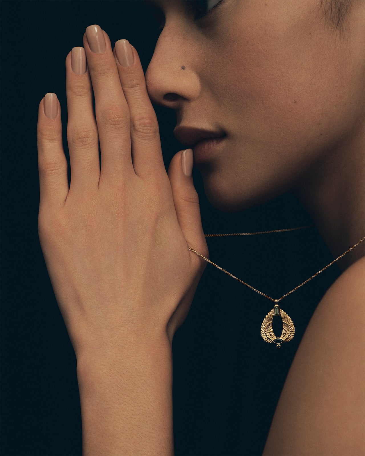 Aum Necklace Gold Vermeil