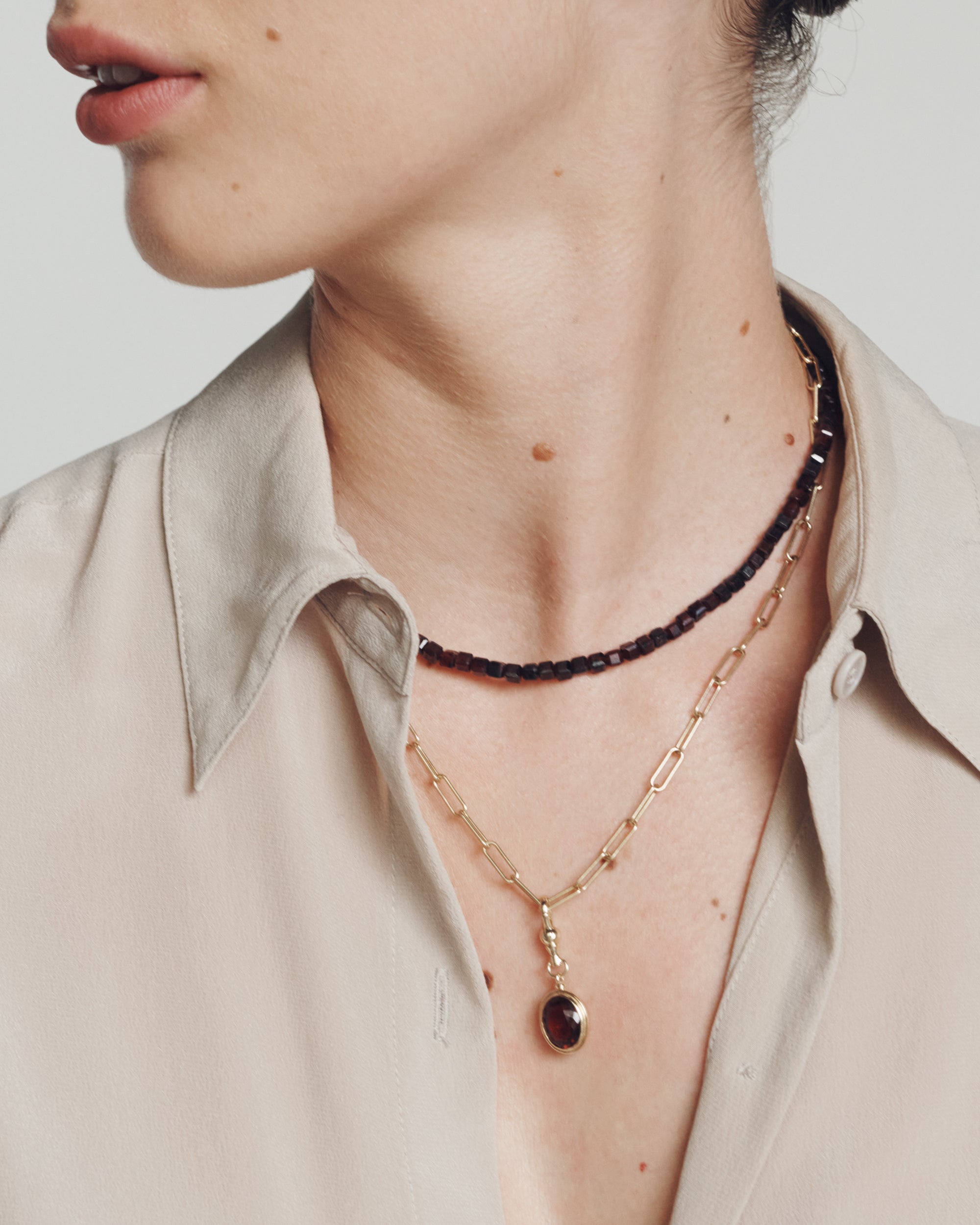 Uma Tourmaline Pendant Solid Gold