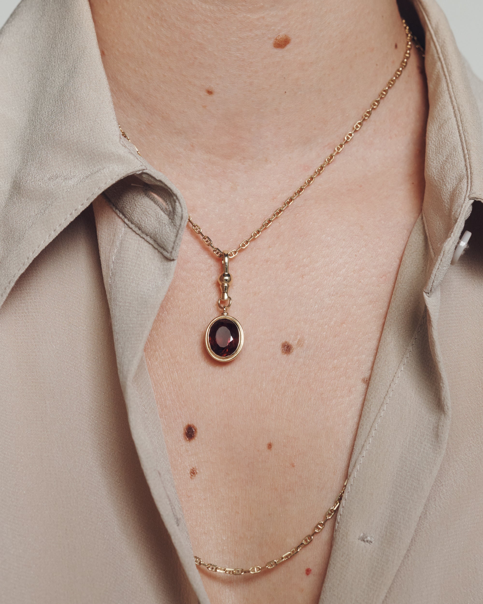 Uma Tourmaline Pendant Solid Gold