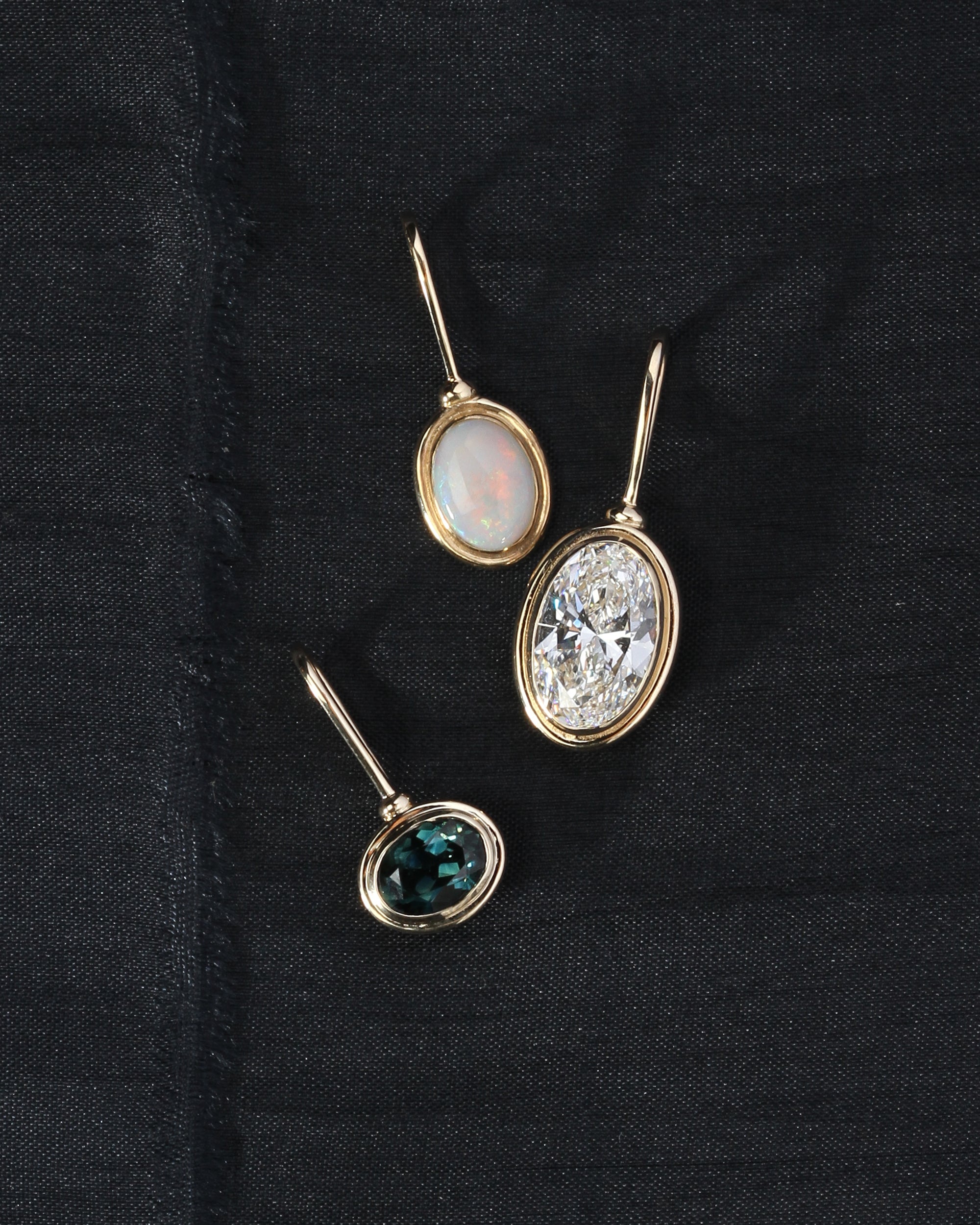Seren Opal Pendant Solid Gold