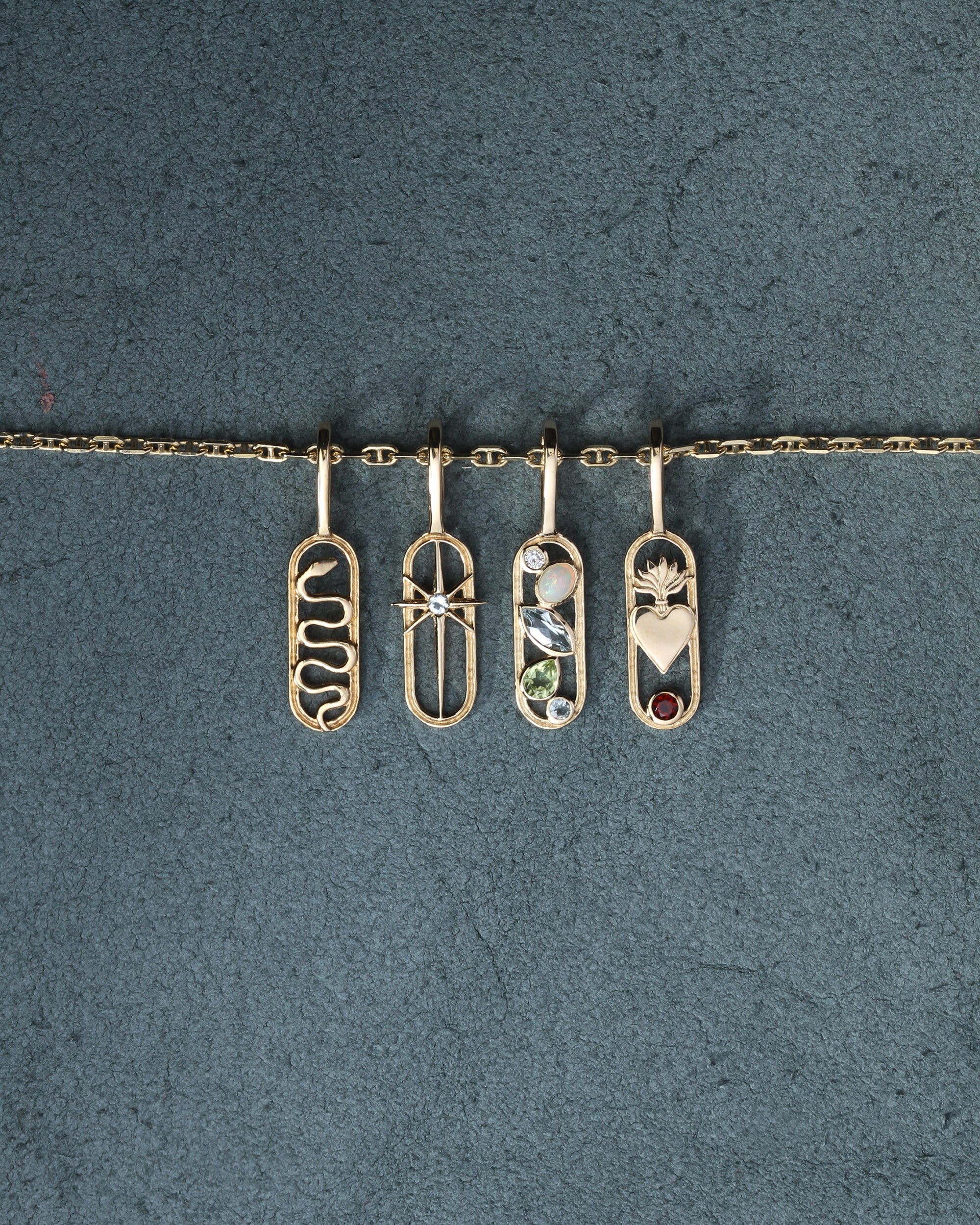 Serpent Pendant Solid Gold