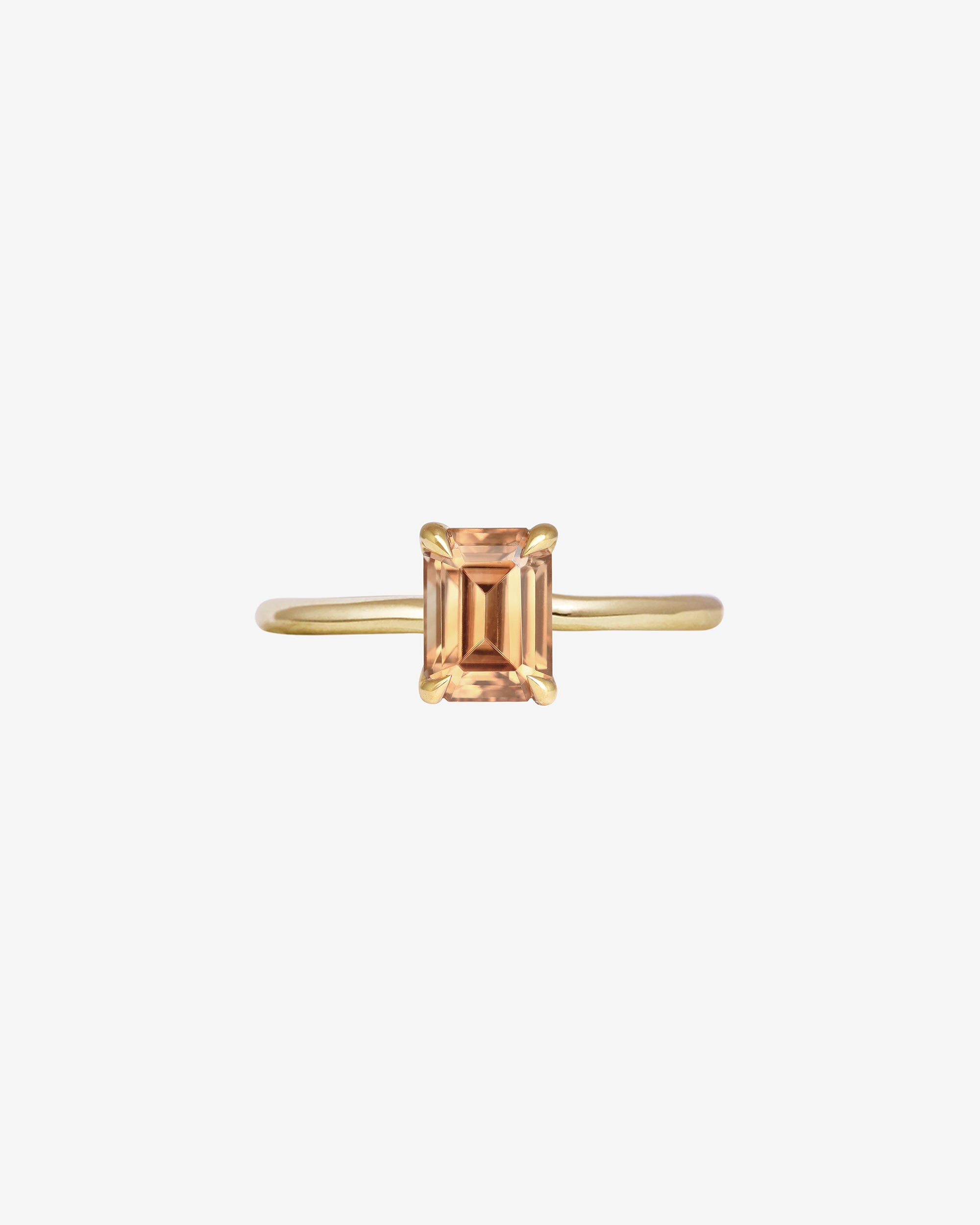 Adama Emerald Cut Ring Solitaire 1.42ct Imperial Zircon Solid Gold