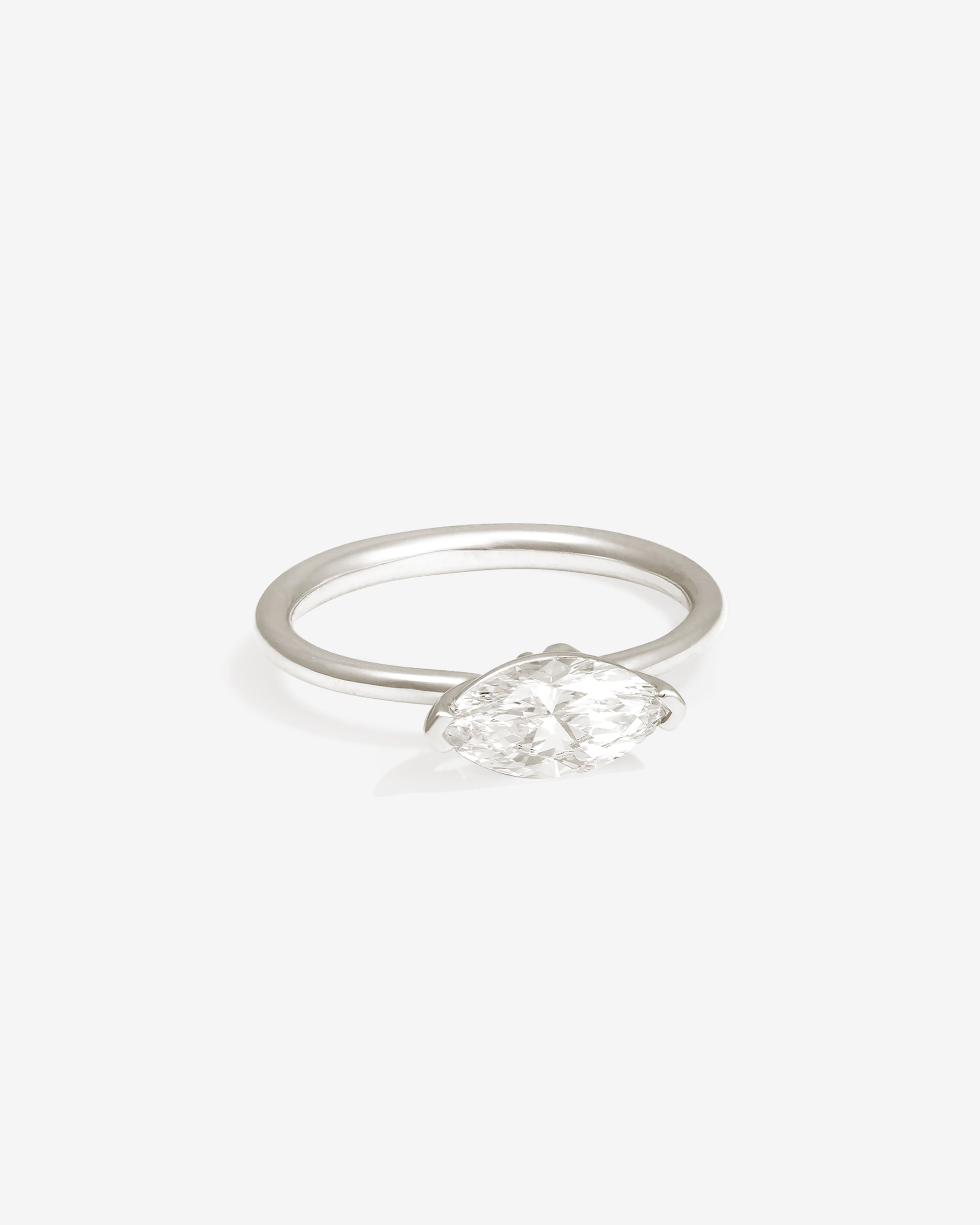 Adama Marquise Ring Solitaire Diamond Platinum