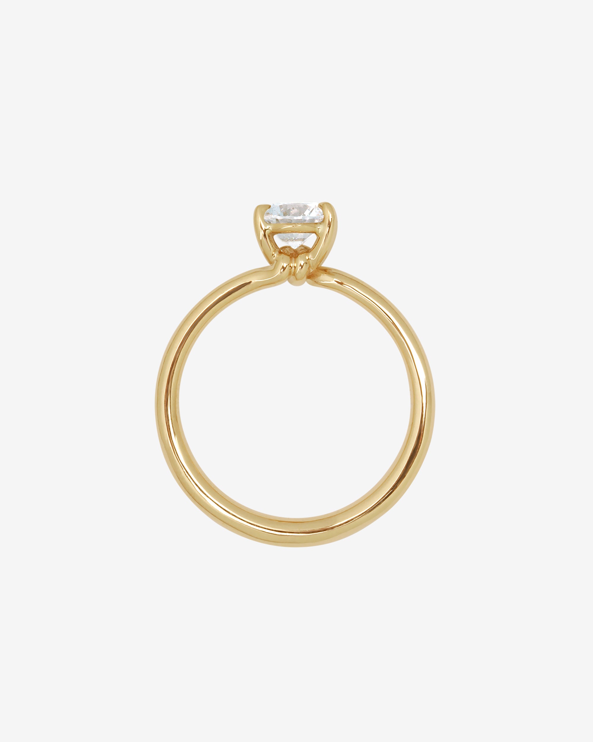 Adama Round Ring Solitaire 0.5ct Diamond Solid Gold
