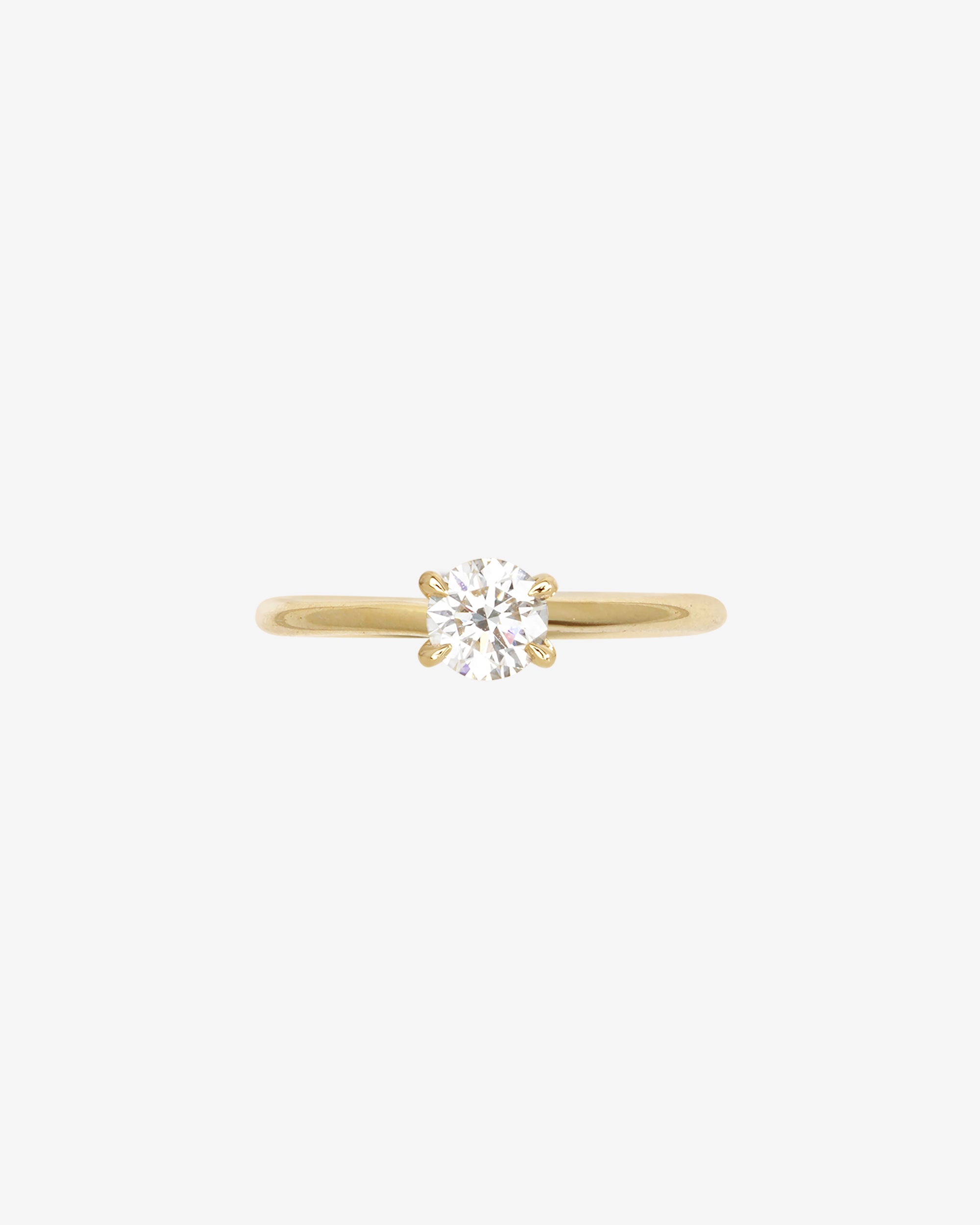 Adama Round Ring Solitaire 0.5ct Diamond Solid Gold