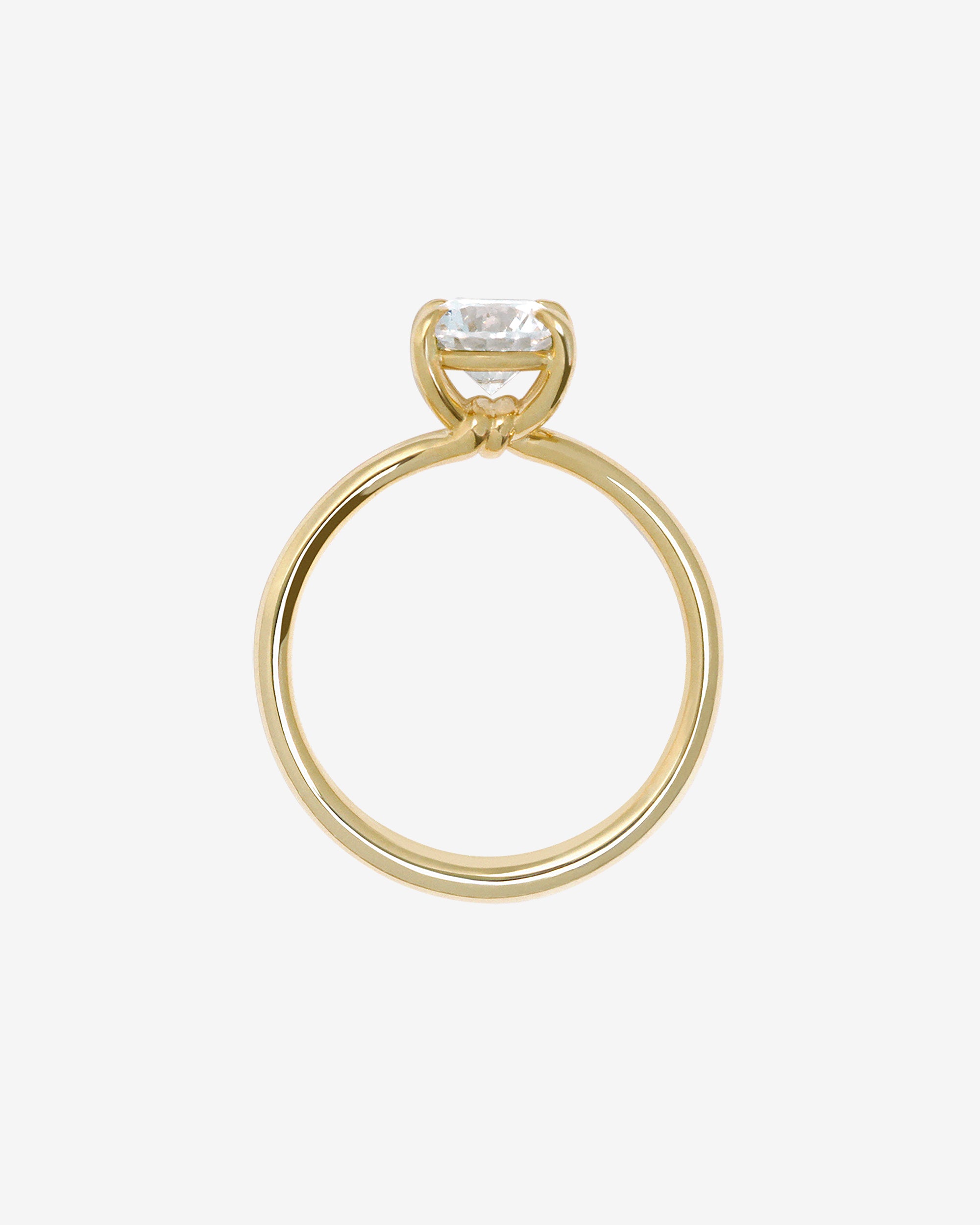 Adama Round Ring Solitaire 1ct Diamond Solid Gold