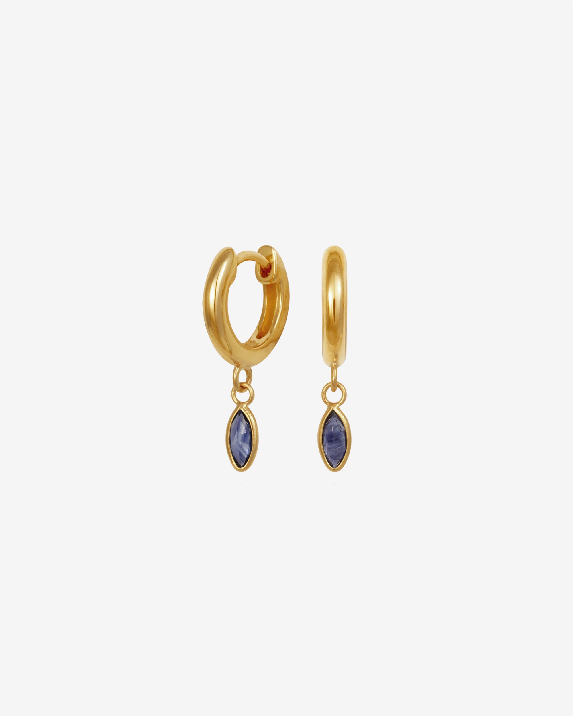 Alessandra Earrings Iolite Gold Vermeil