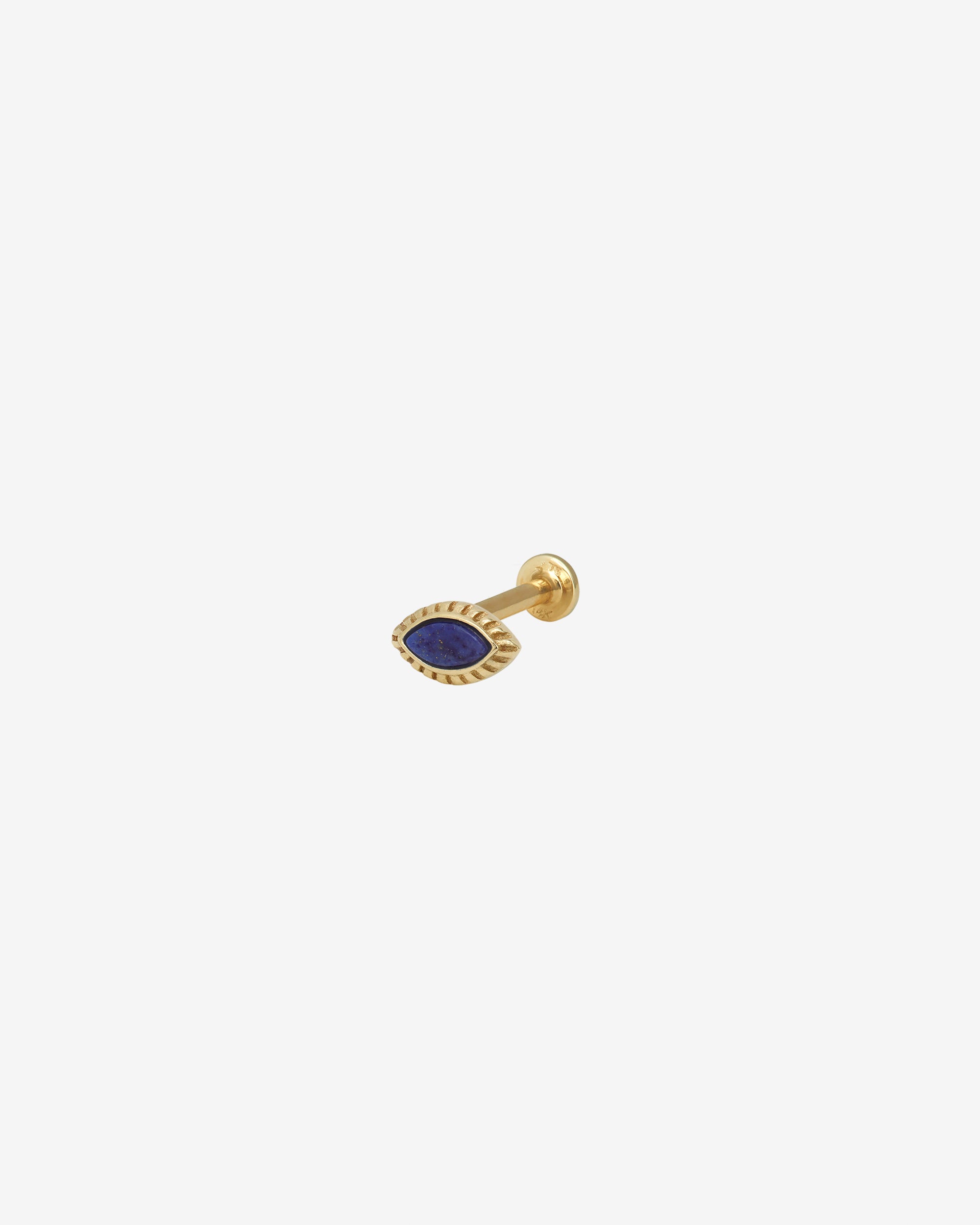 Alessia Single Cartilage Earring Lapis Solid Gold