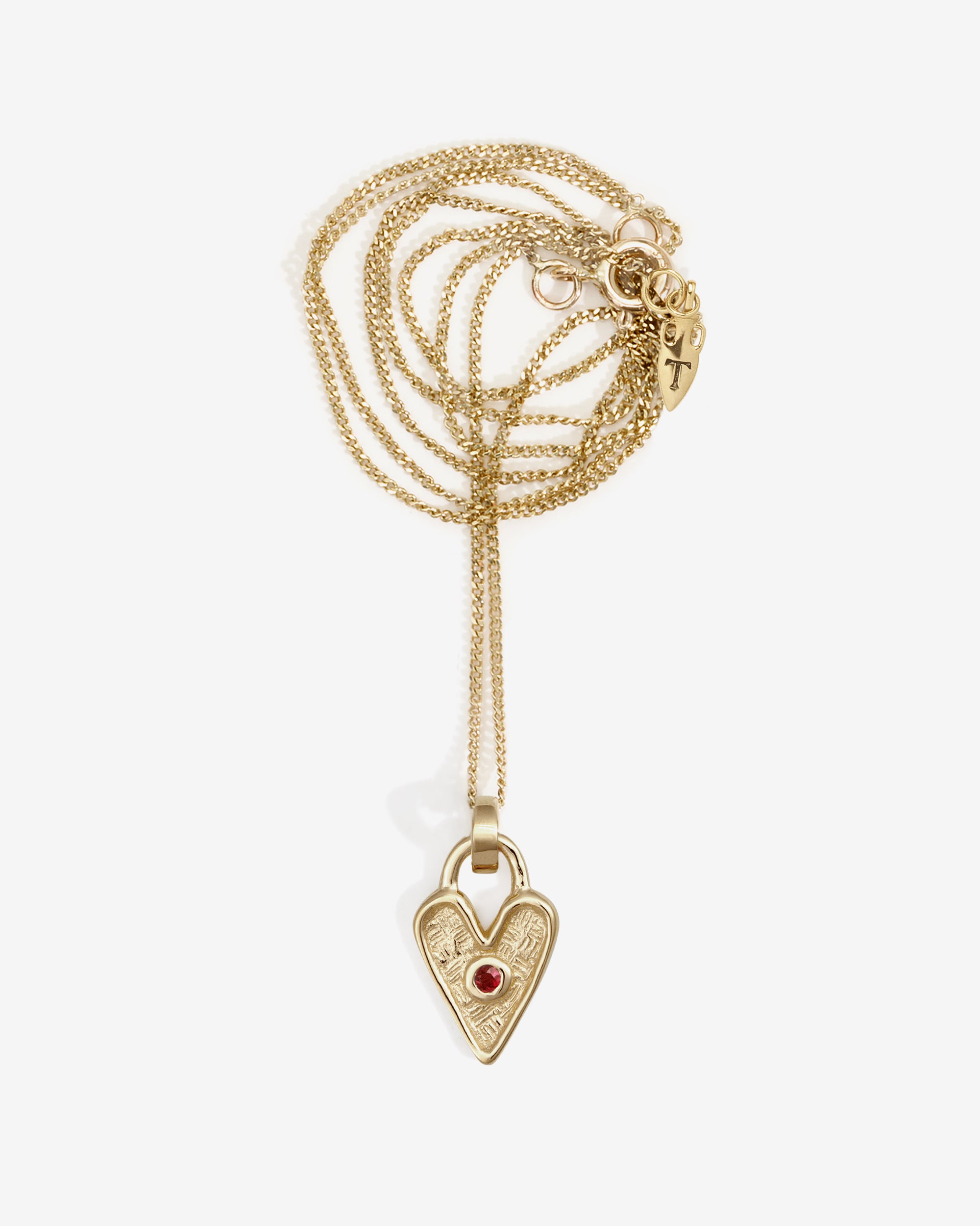 Amore Necklace Ruby Solid Gold