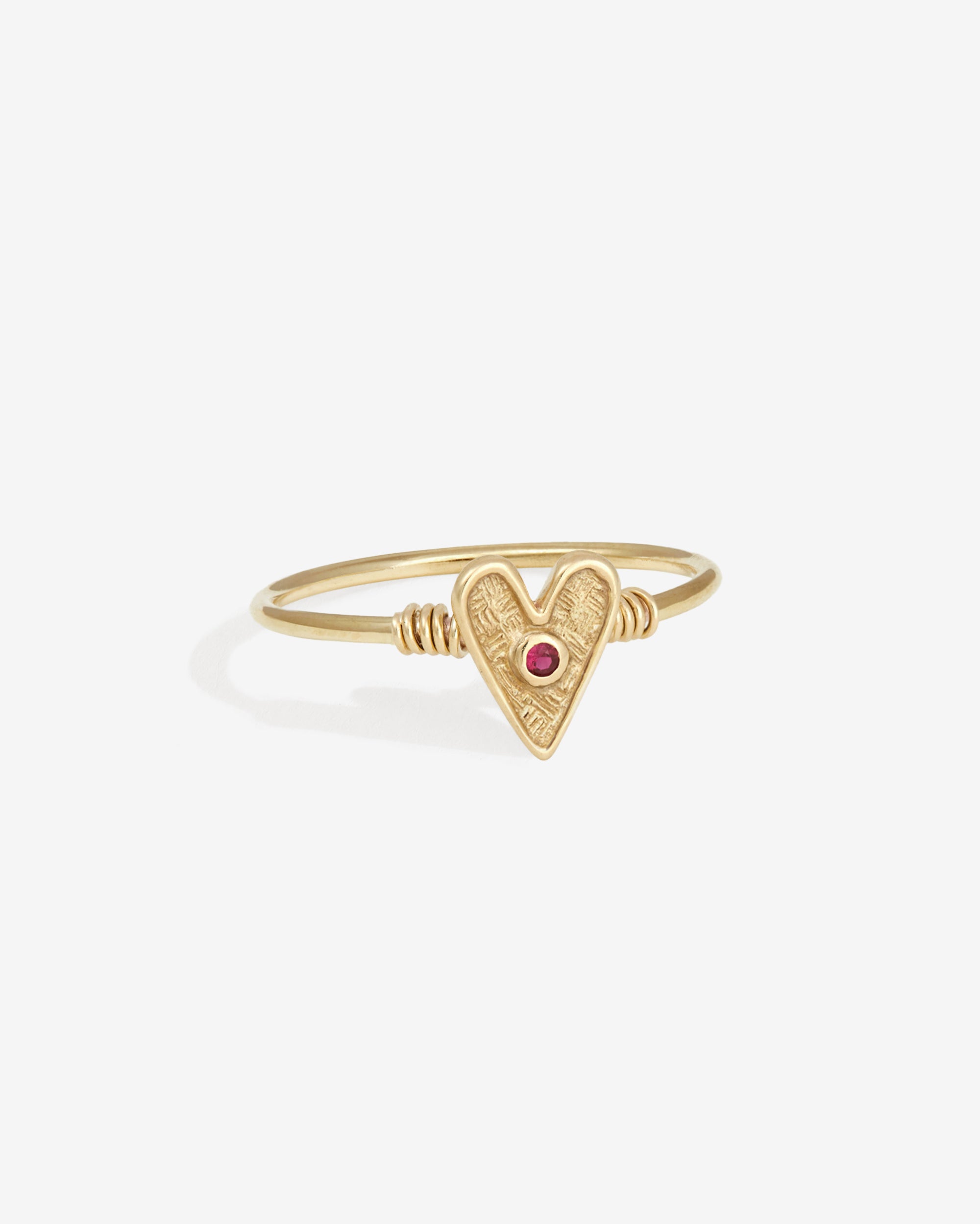 Amore Ring Ruby Solid Gold