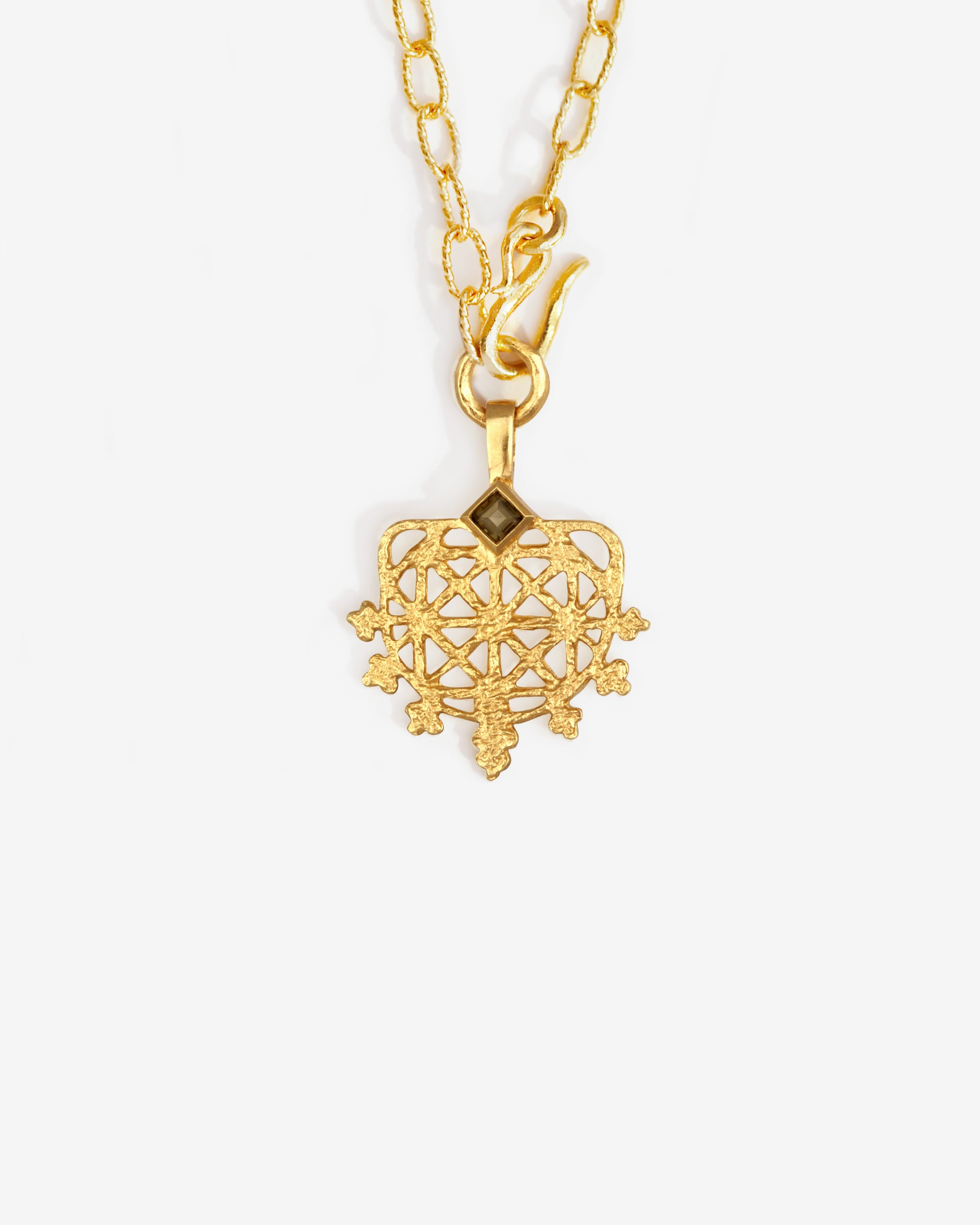 Arinna Lariat Necklace Gold Vermeil
