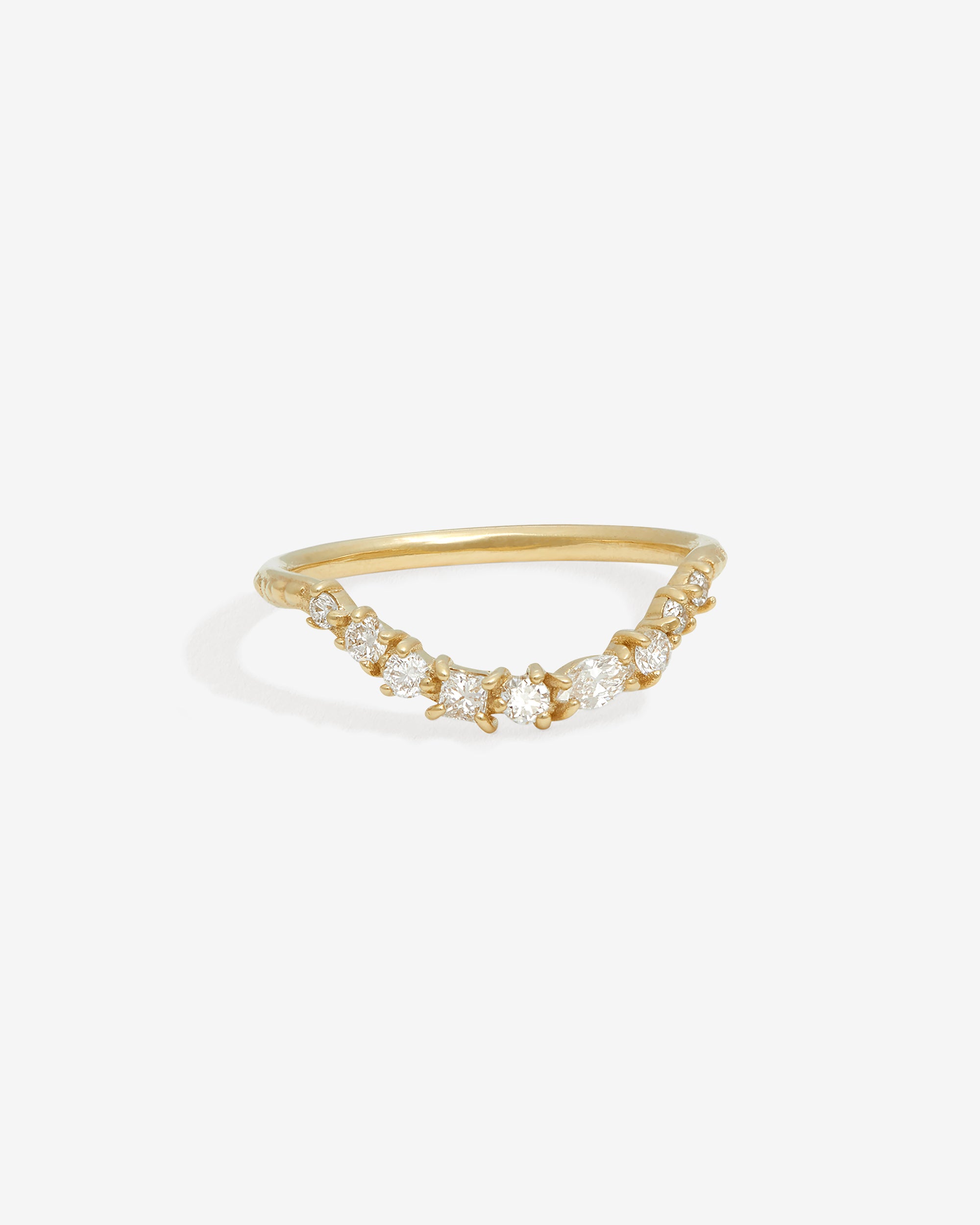 Asteria Arch Ring Diamond Solid Gold
