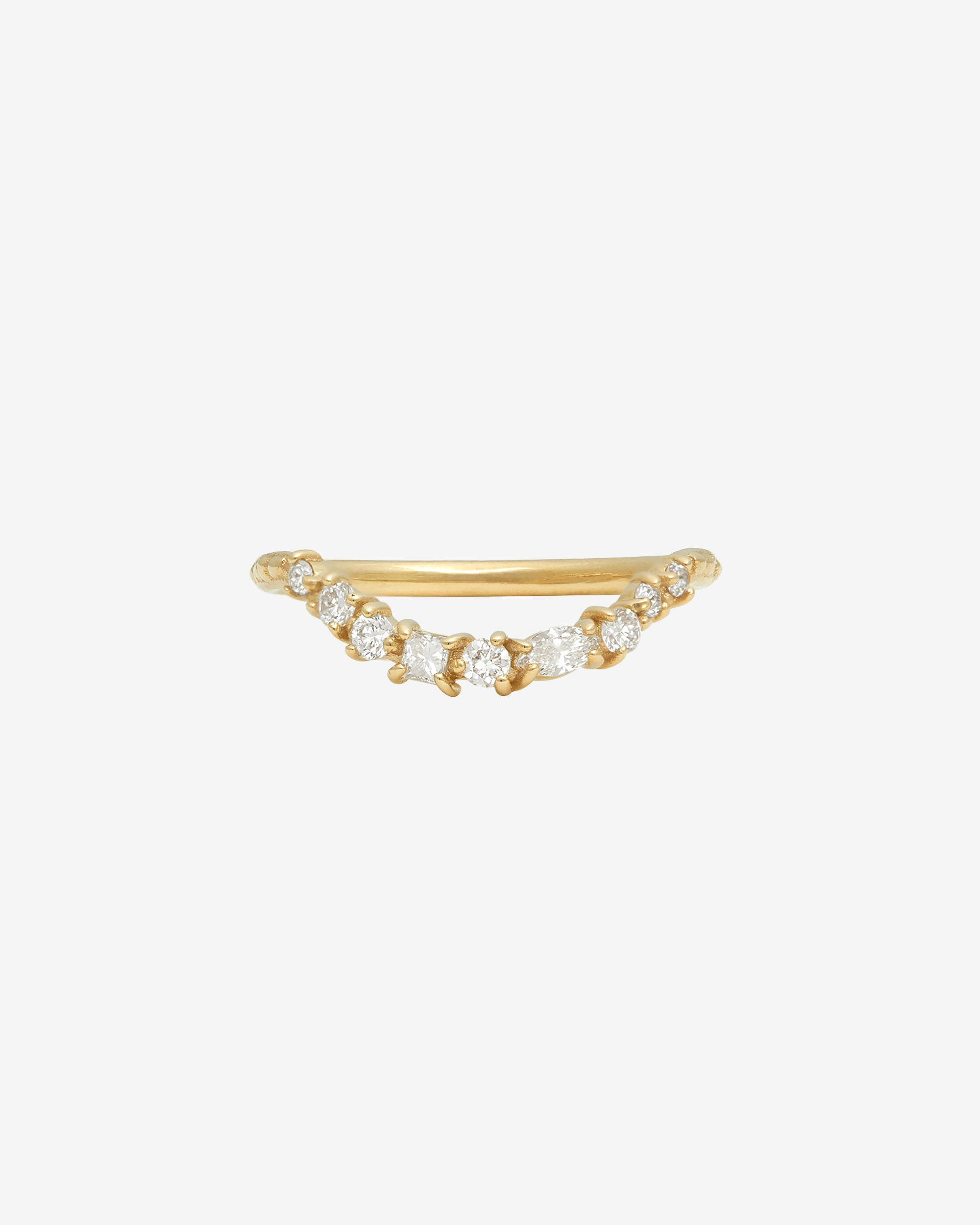 Asteria Arch Ring Diamond Solid Gold