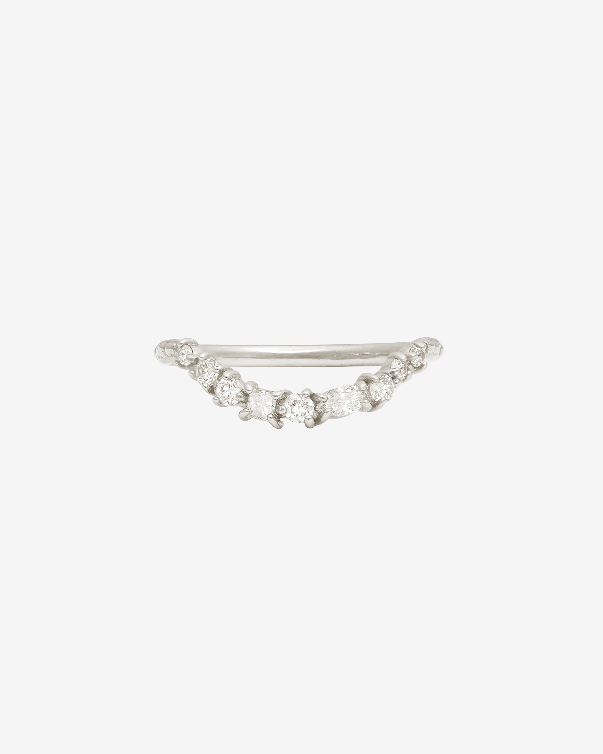 Asteria Arch Ring Diamond White Gold