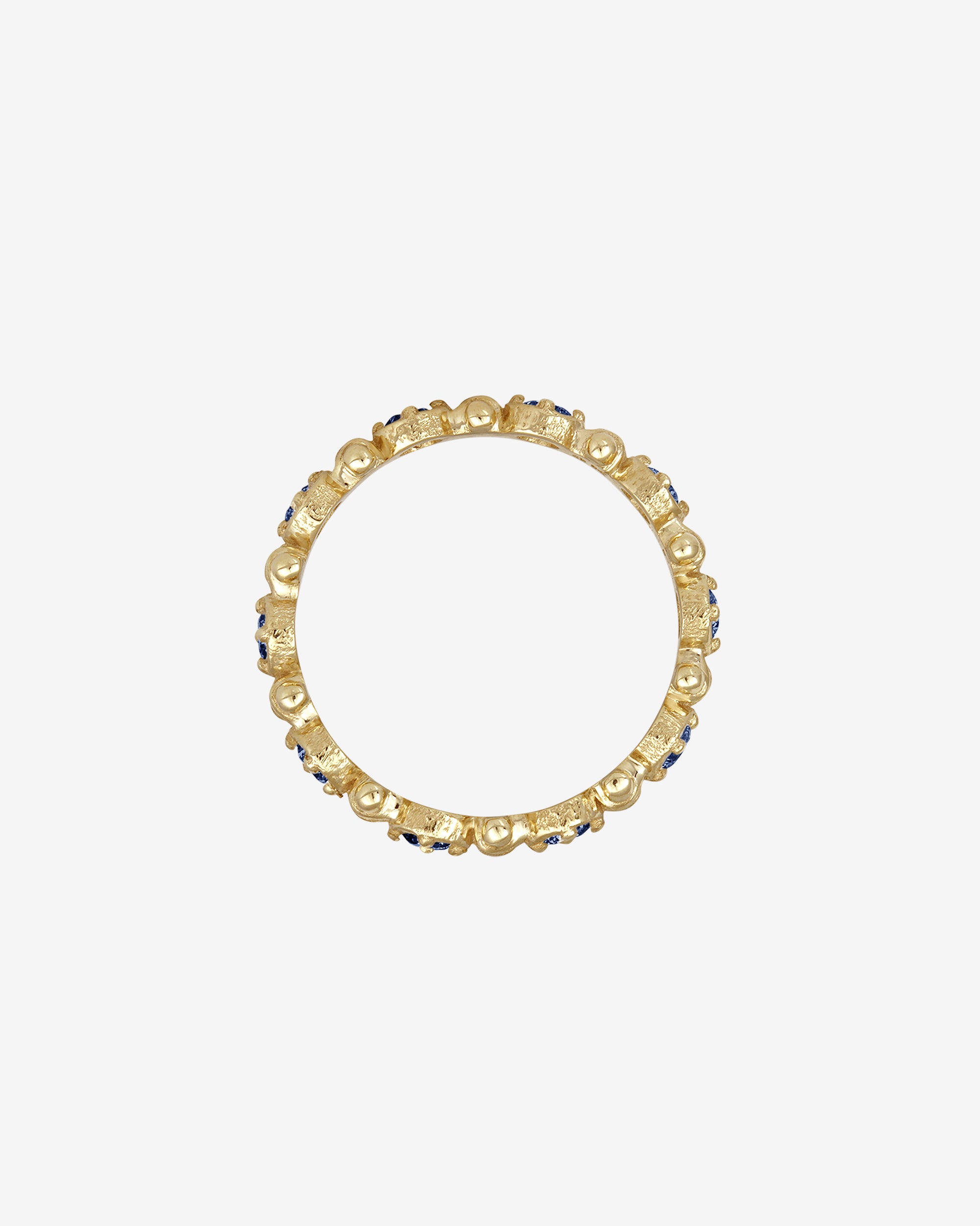 Asteria Eternity Ring Sapphire Solid Gold