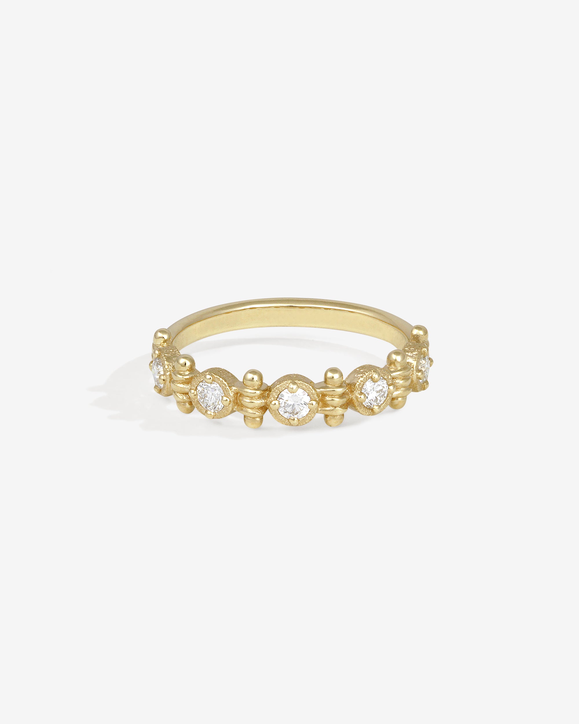 Asteria Half Eternity Ring Diamond Solid Gold