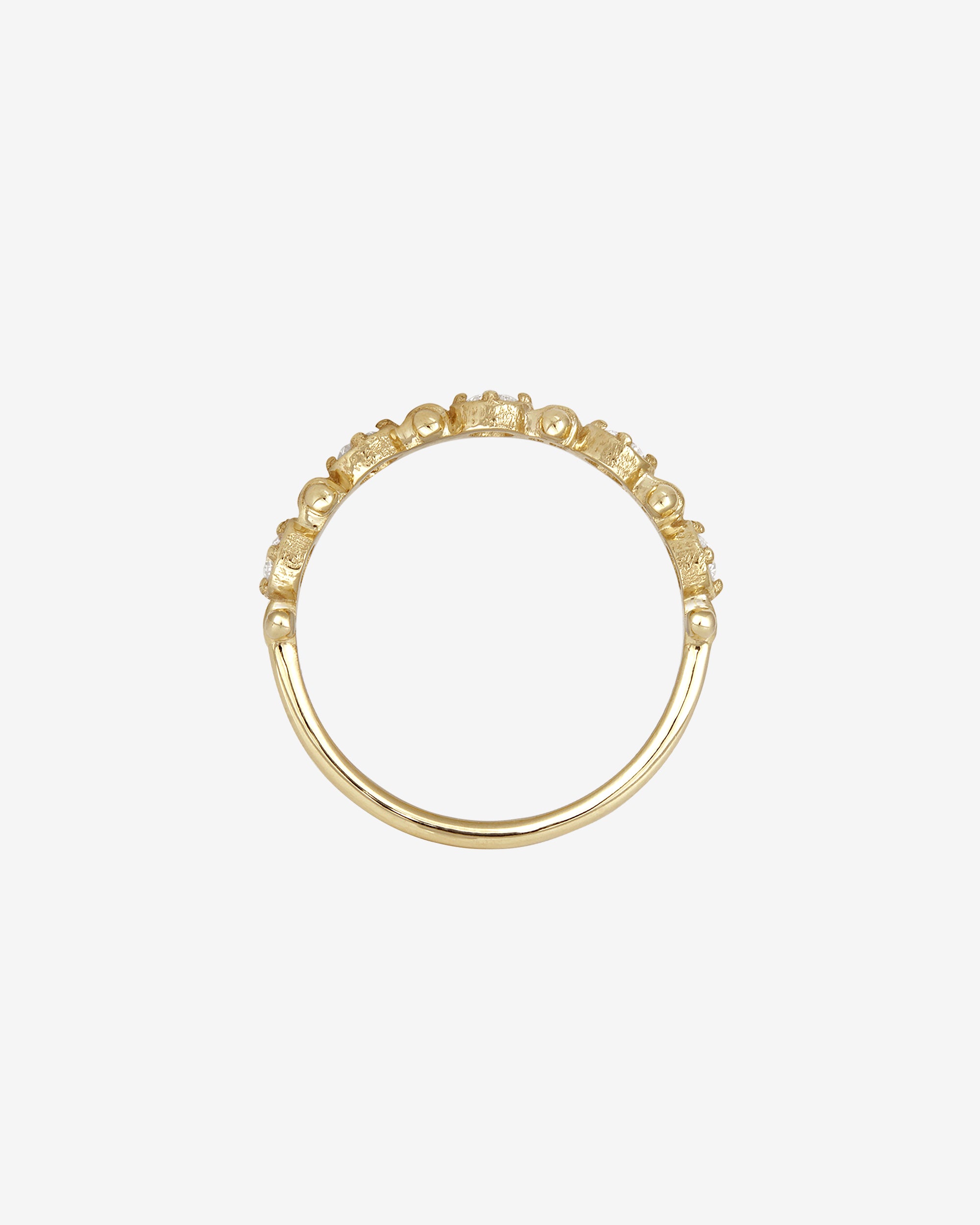 Asteria Half Eternity Ring Diamond Solid Gold