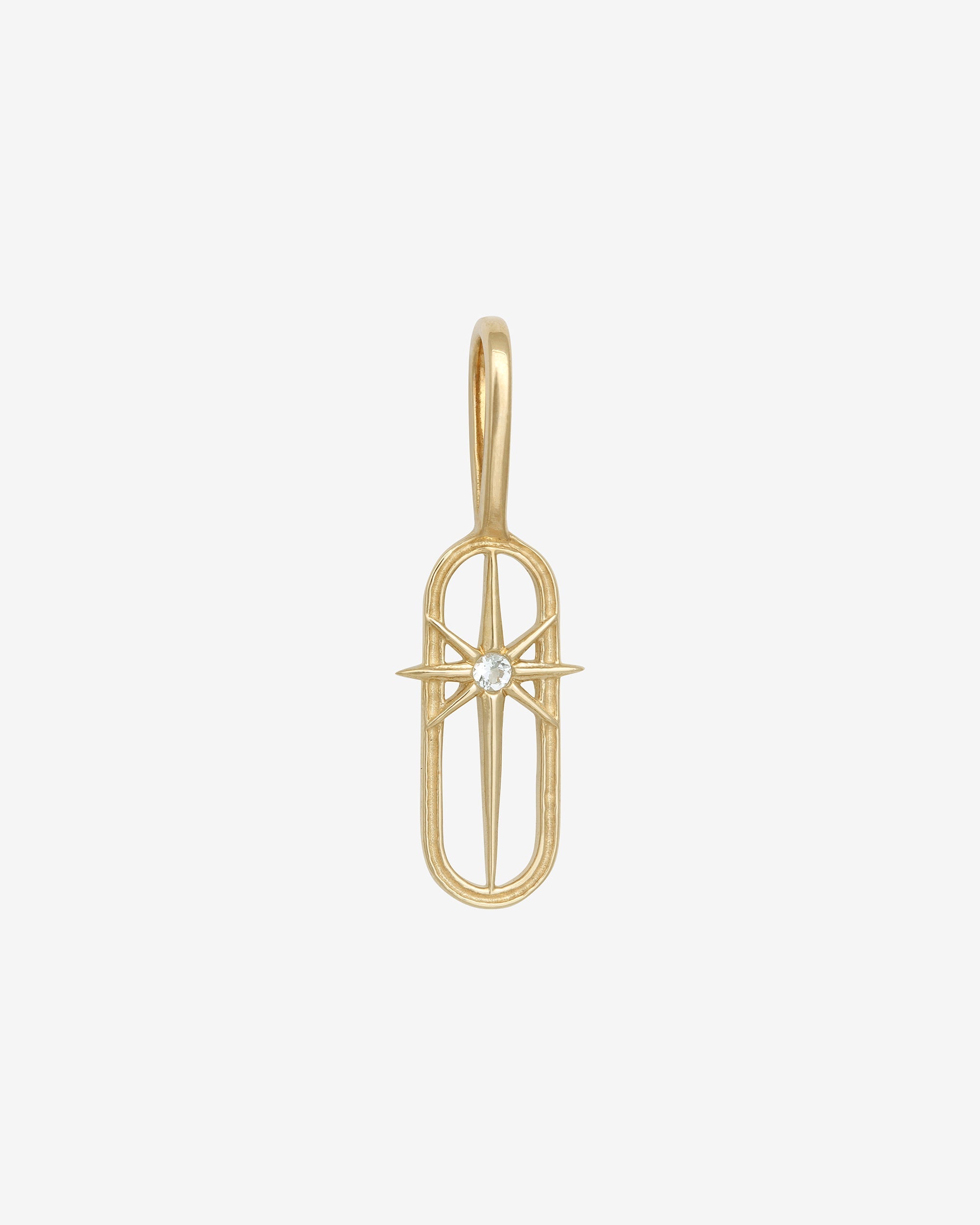 Astrid Aquamrine Pendant Solid Gold