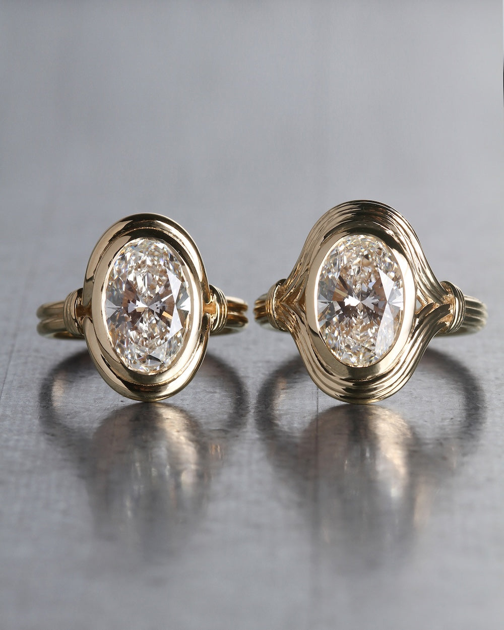 Aura Diamond Ring Solid Gold
